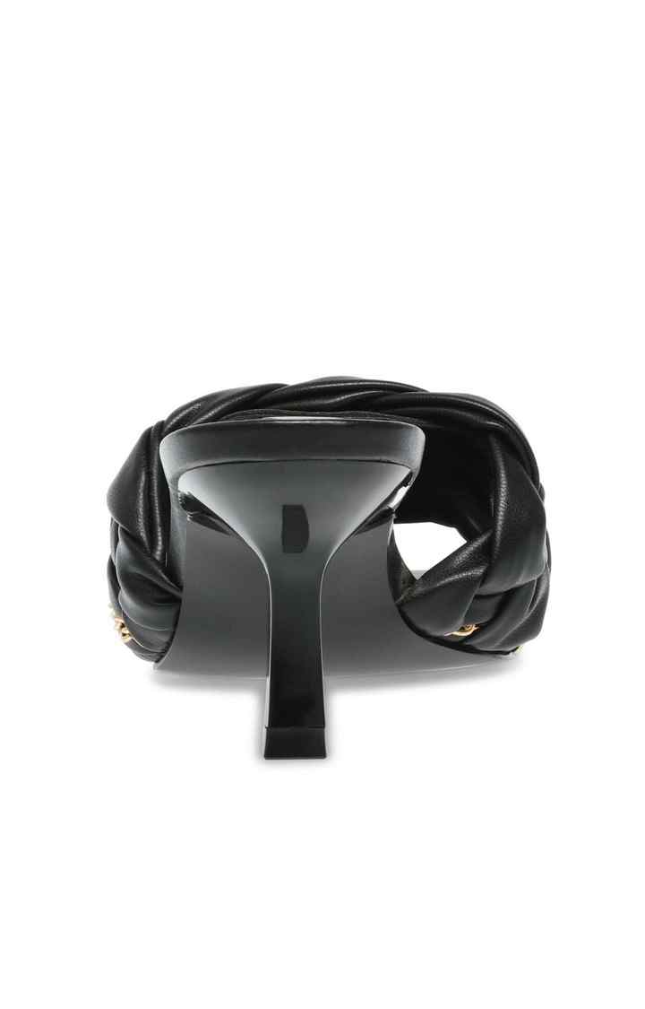 Astir Black Heel Sandals
