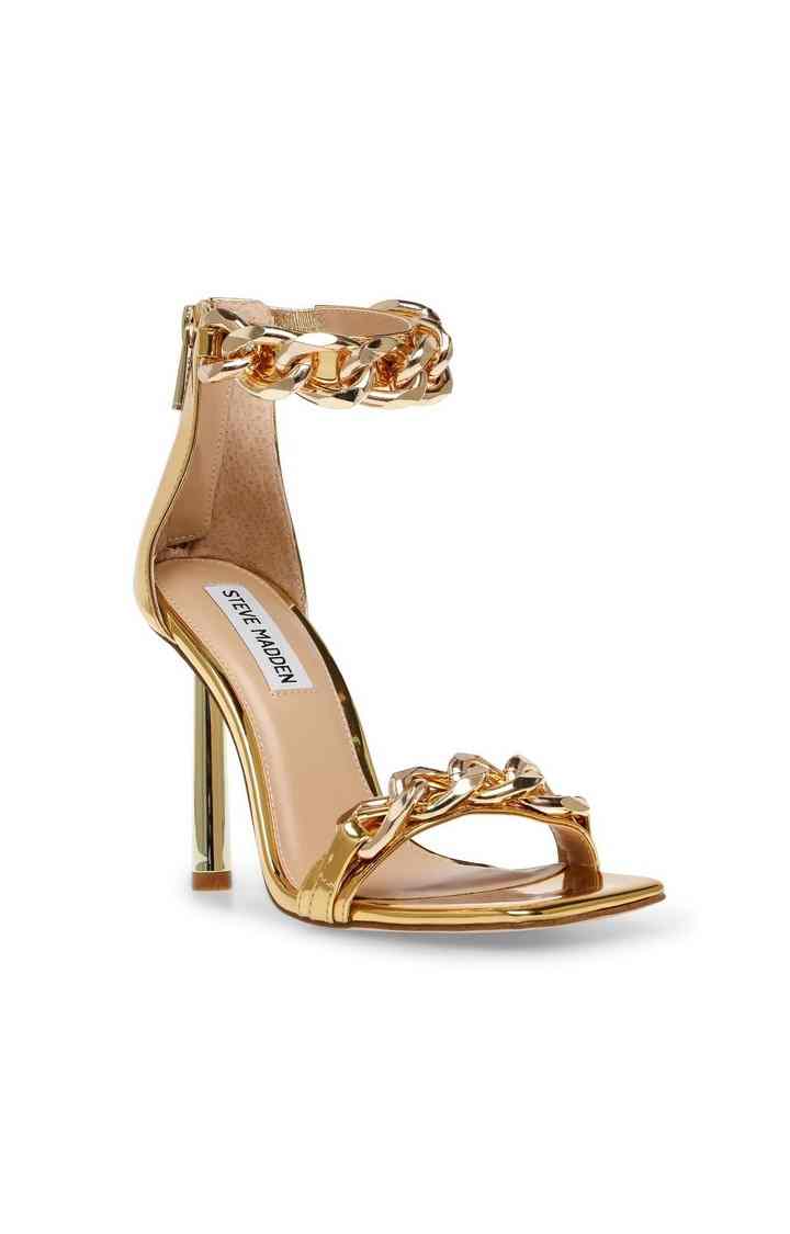 Joisted Gold Heel Sandals