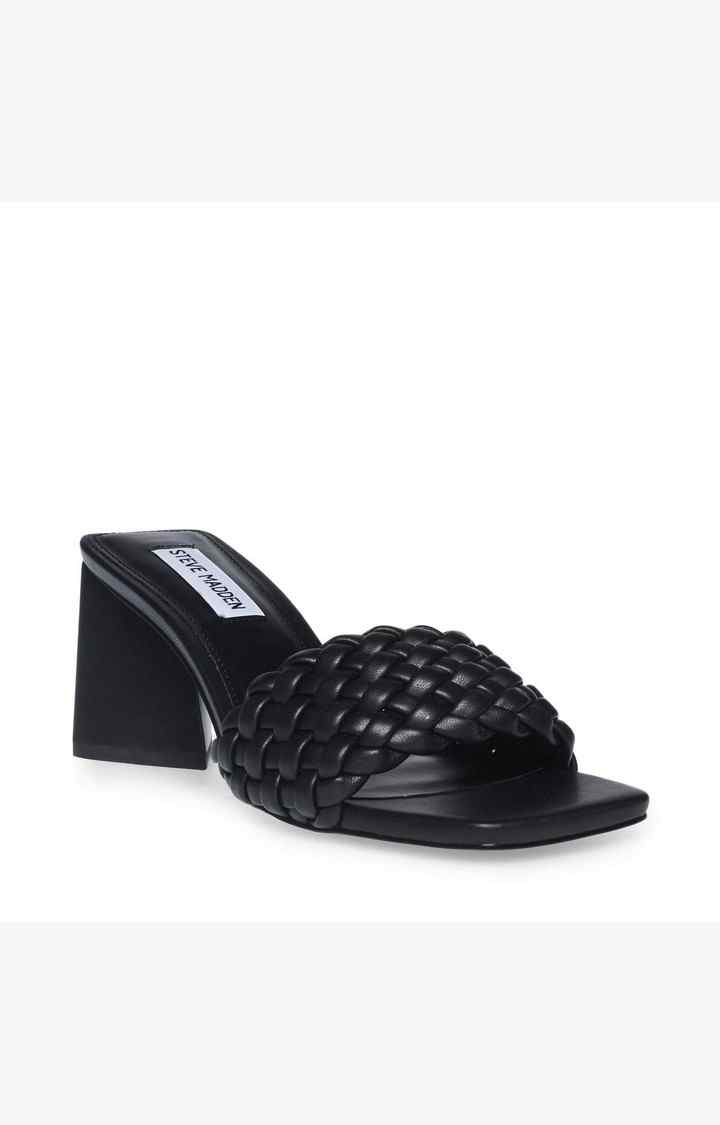 Monte Carlo Black Heel Sandals