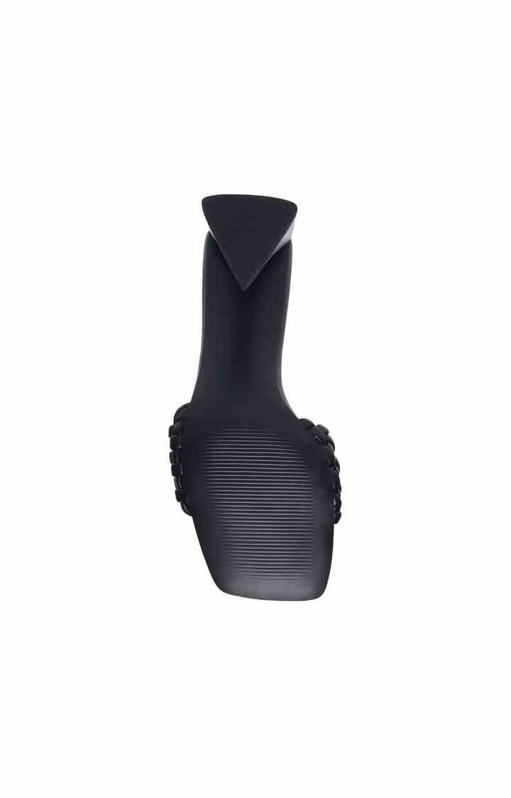 Monte Carlo Black Heel Sandals