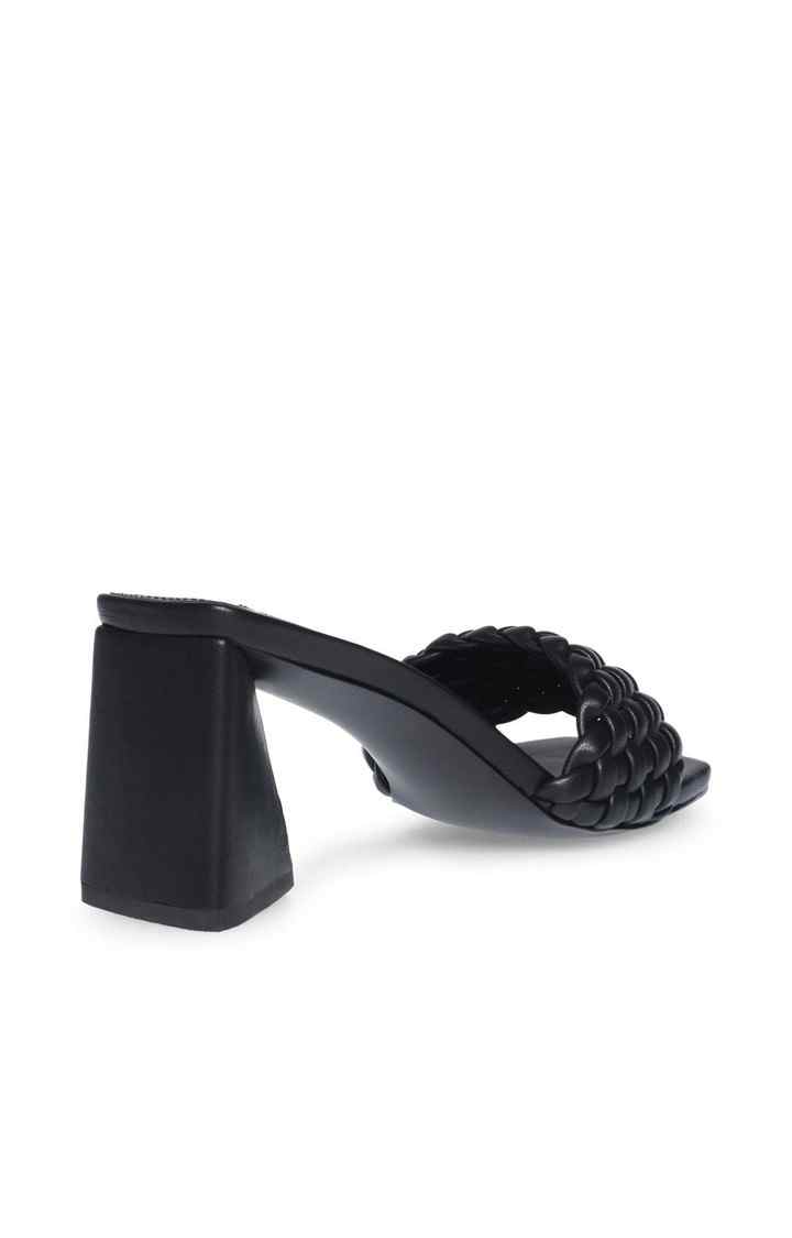 Monte Carlo Black Heel Sandals