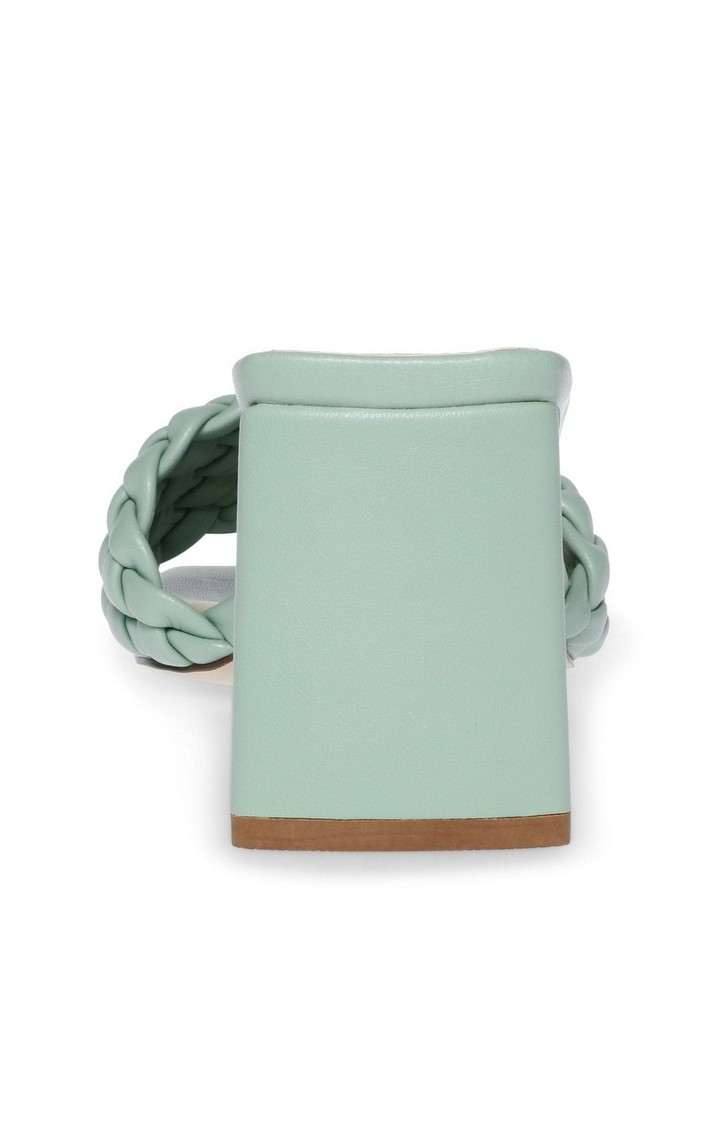 Monte Carlo Green Heel Sandals