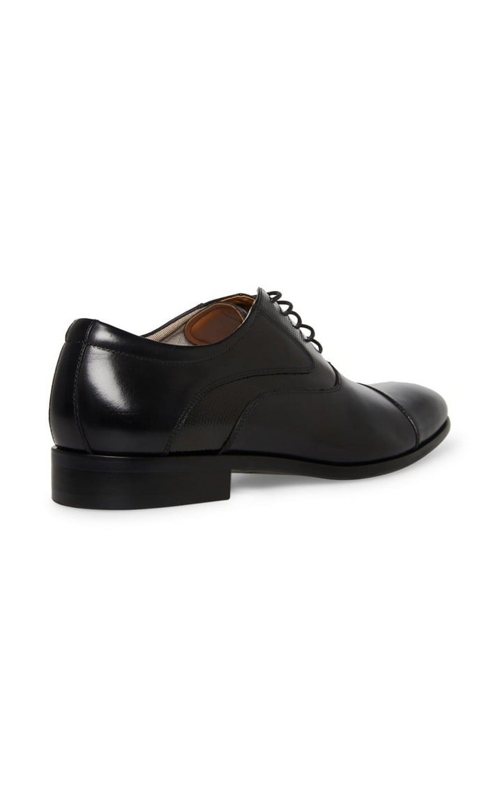 Nando Black Tie-Ups & Dress Loafers