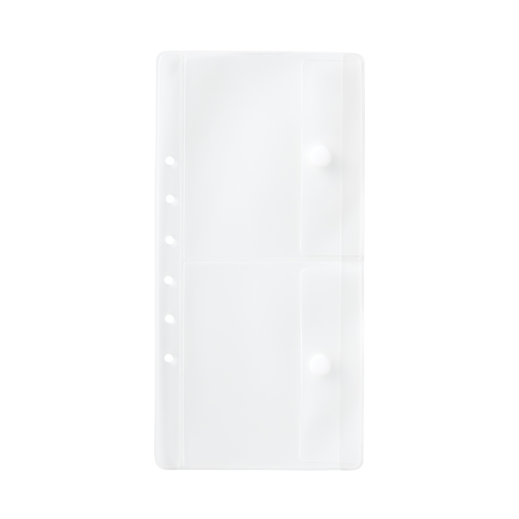 CLEAR POCKET REFILL FOR PASSPORT CASE / WITH DIVIDER