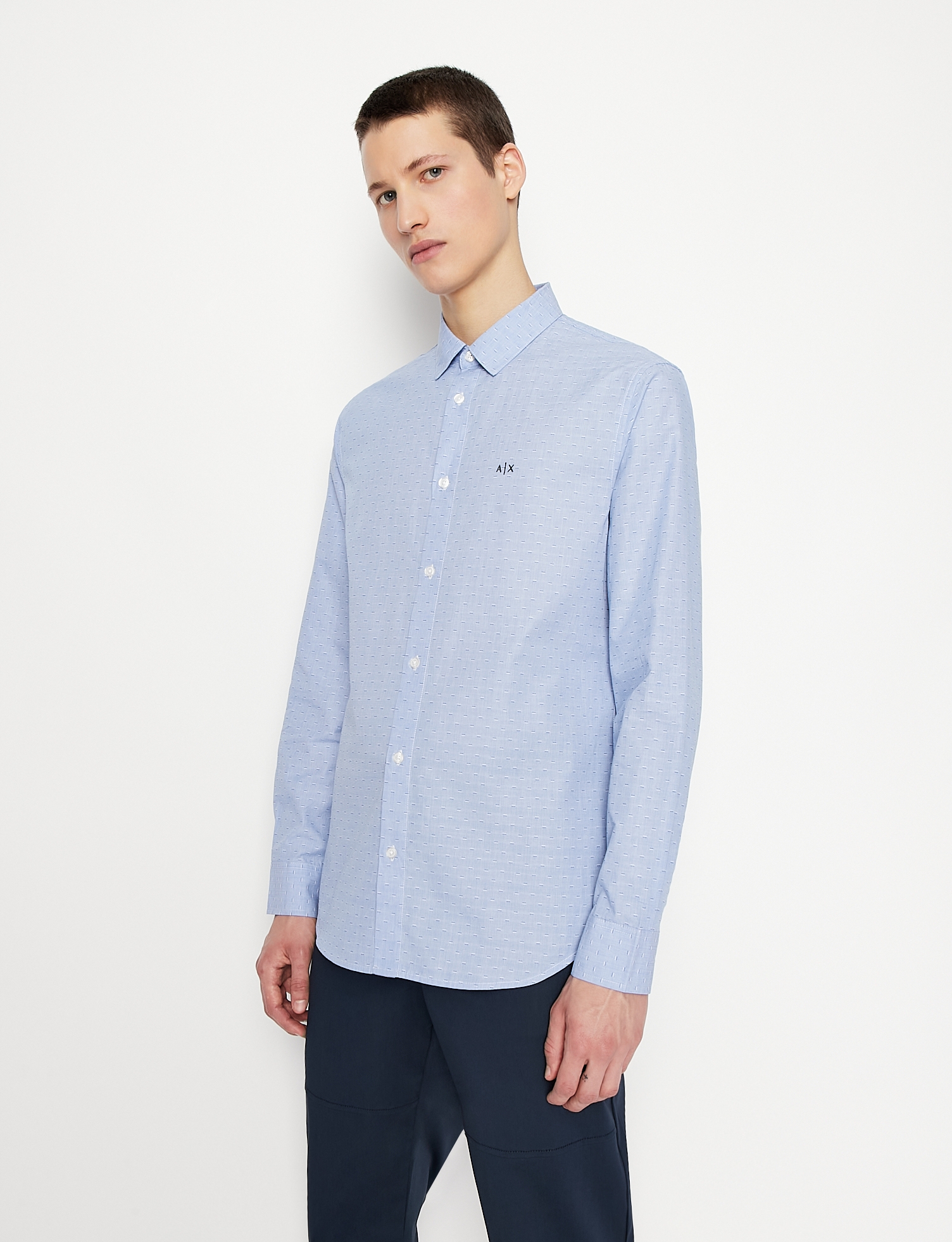 All-Over Printed Regular Fit Spread Collar Shirt