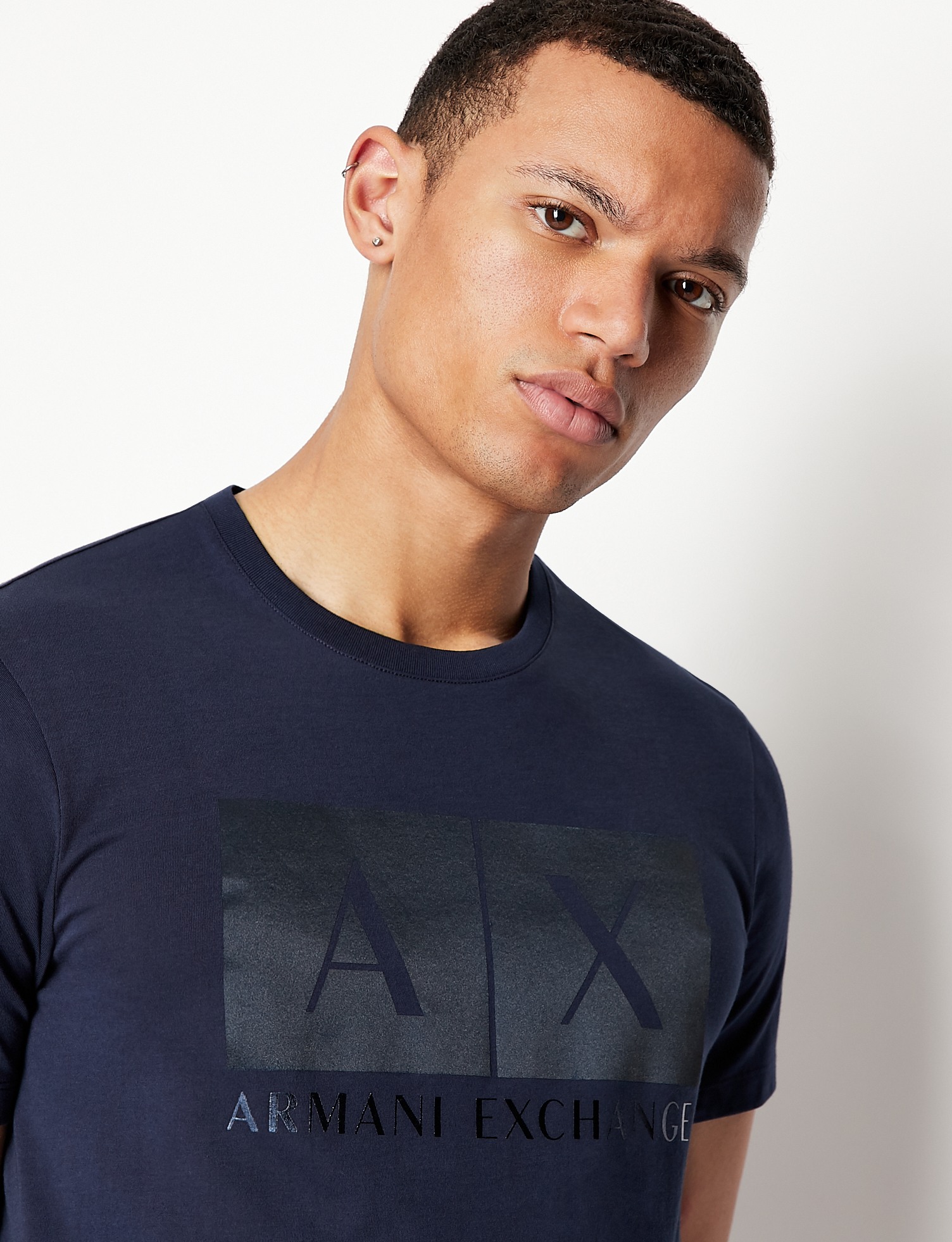 Men Blue Cotton  T-Shirt