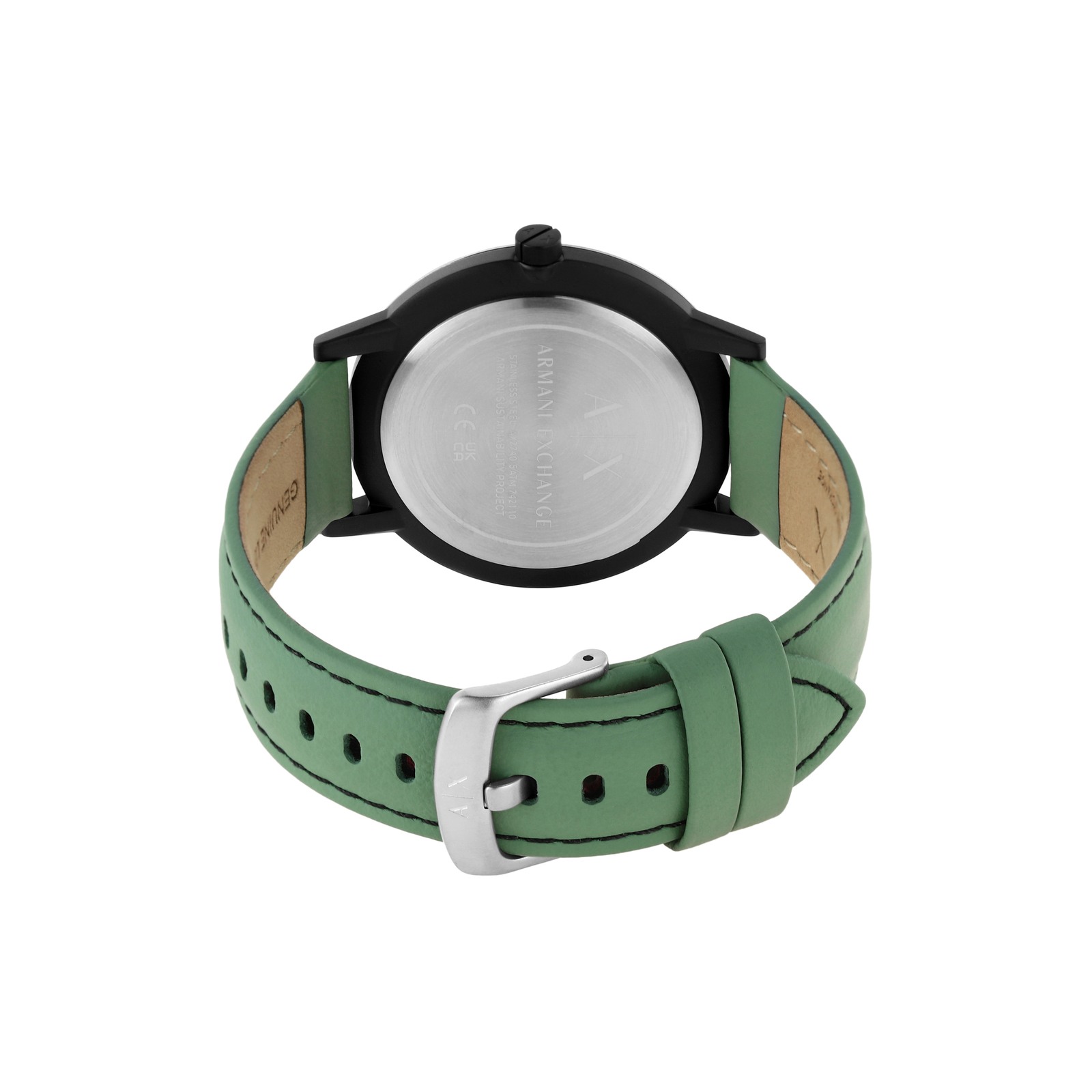 〈美品〉ARMANI EXCHANGE【24cm】ダットスニーカー グリーン Armani Exchange Green Watch AX2740