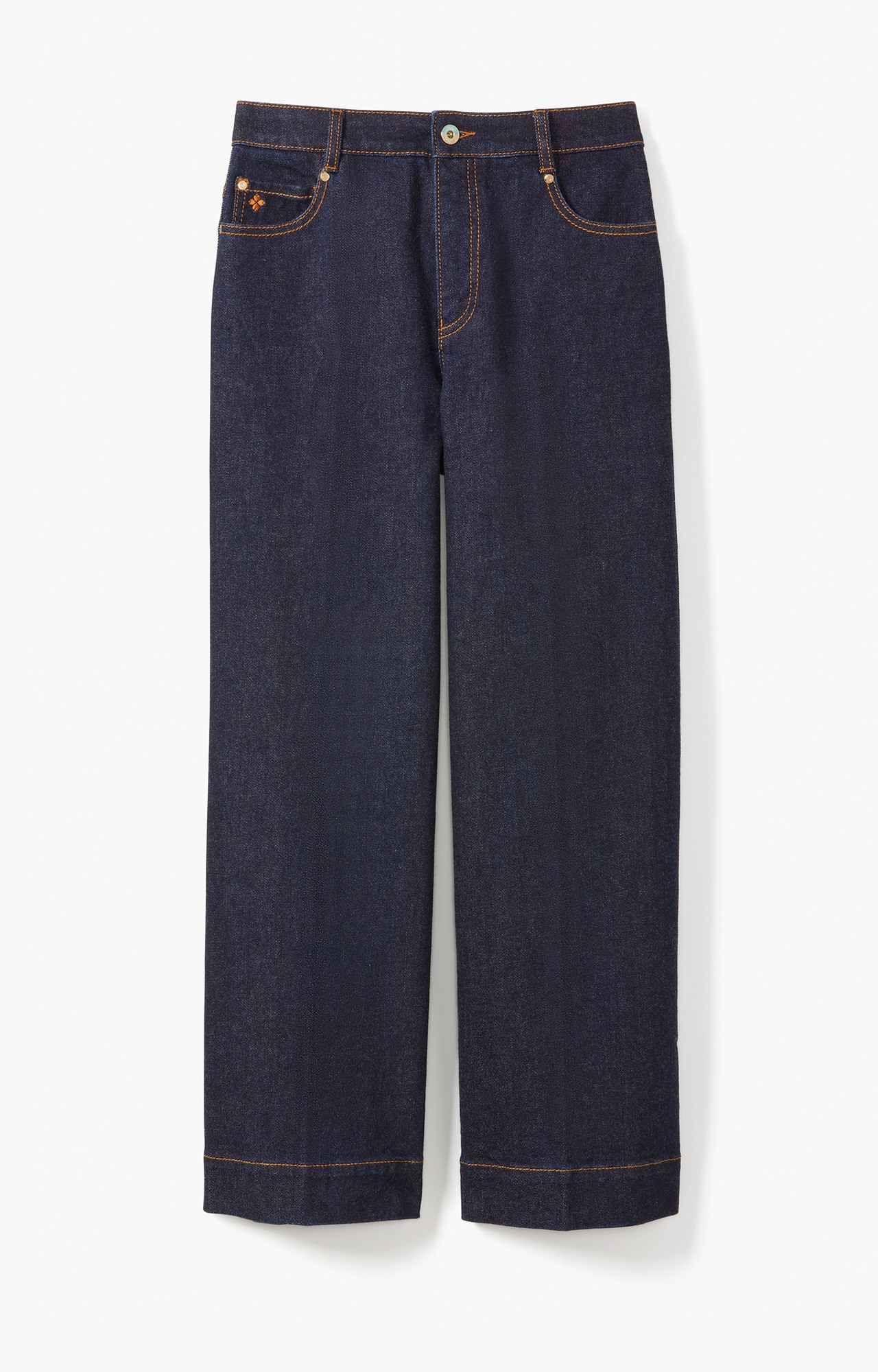 Denim Wide-Leg Pant