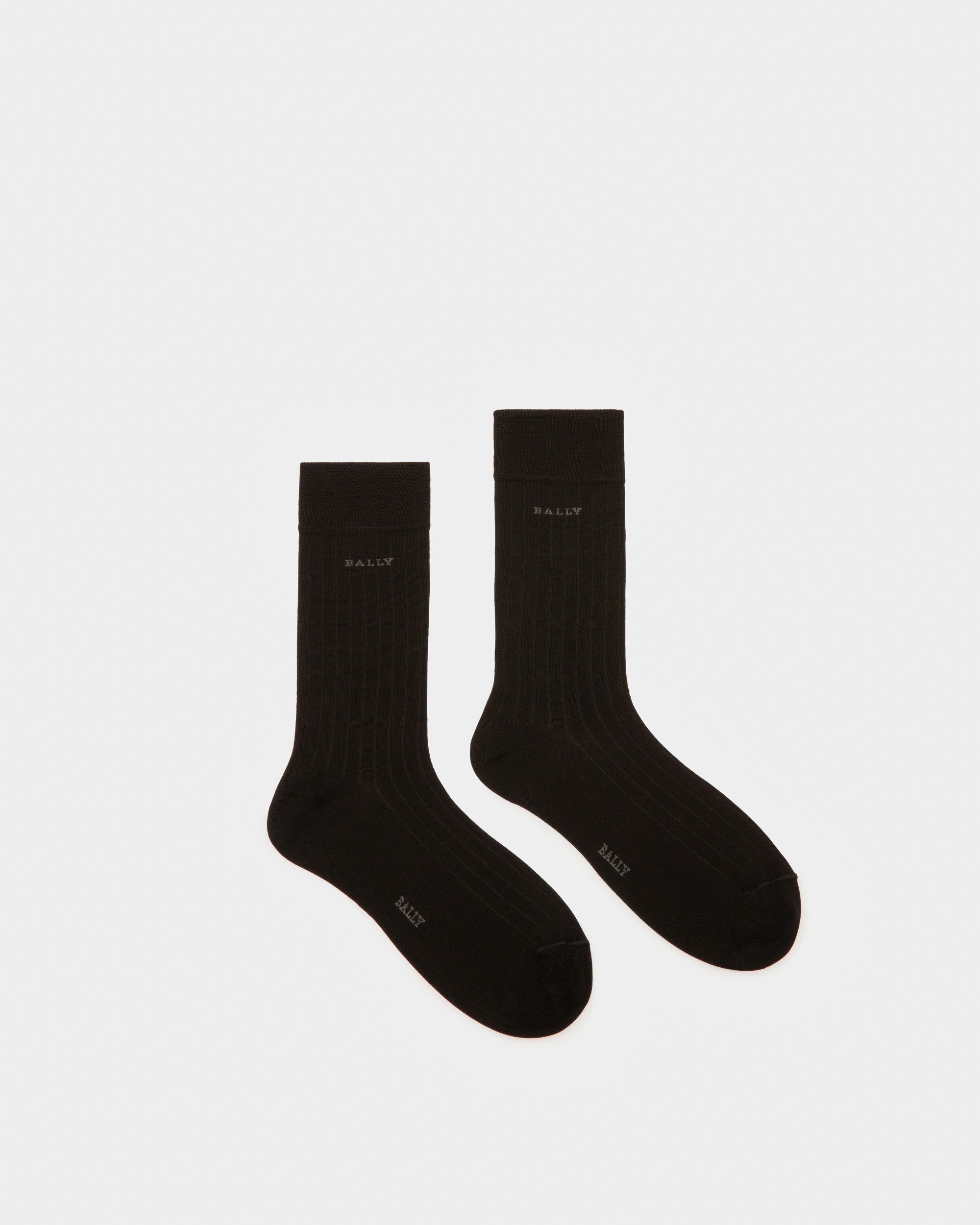 Bally | Black Cotton Socks
