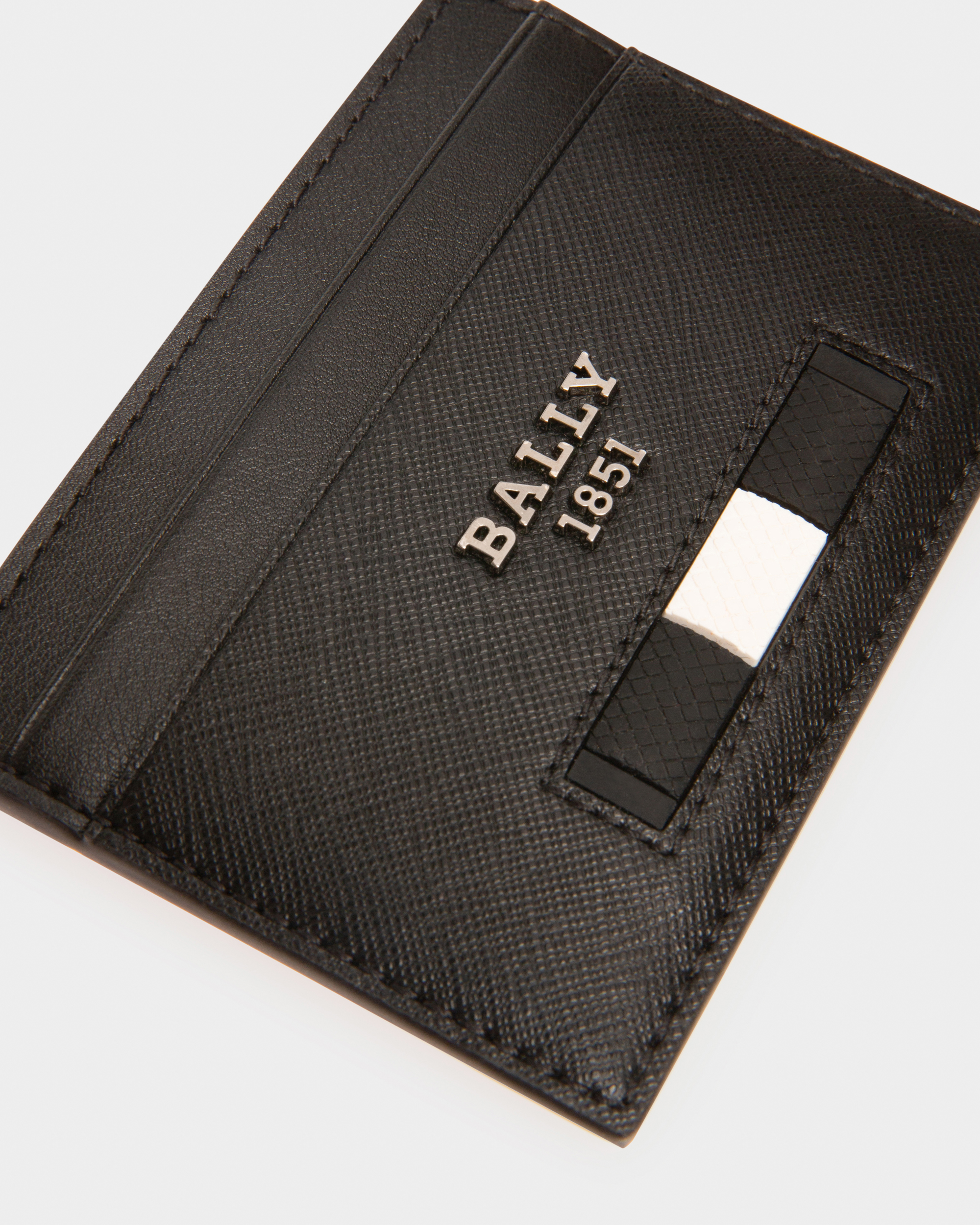 Bhar Leather Card Holder In Black