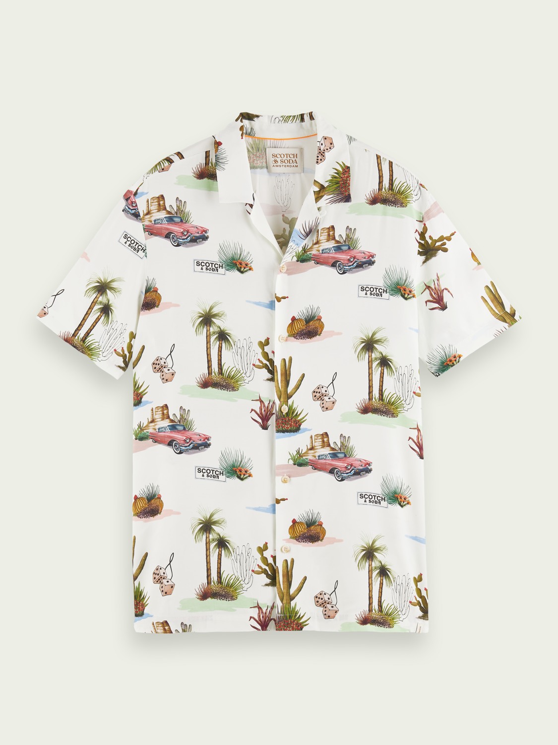 Scotch & Soda Printed short-sleeved Hawaiian shirt