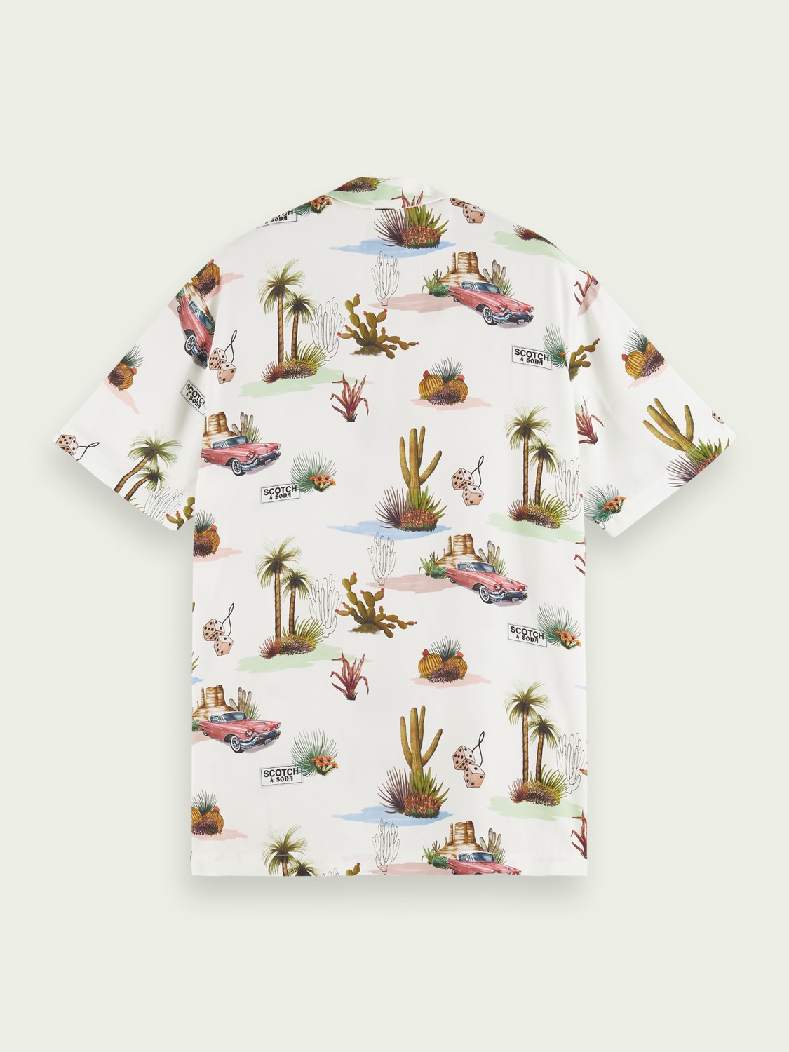 Scotch & Soda Printed short-sleeved Hawaiian shirt