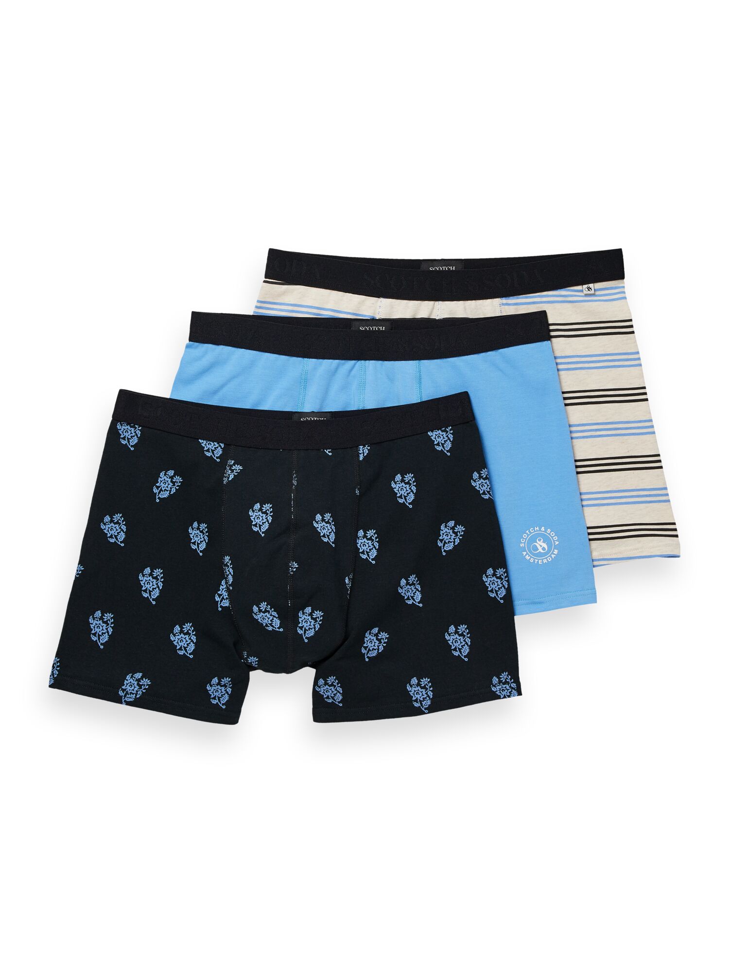 Scotch Soda Classic jersey boxer shorts 3 pack