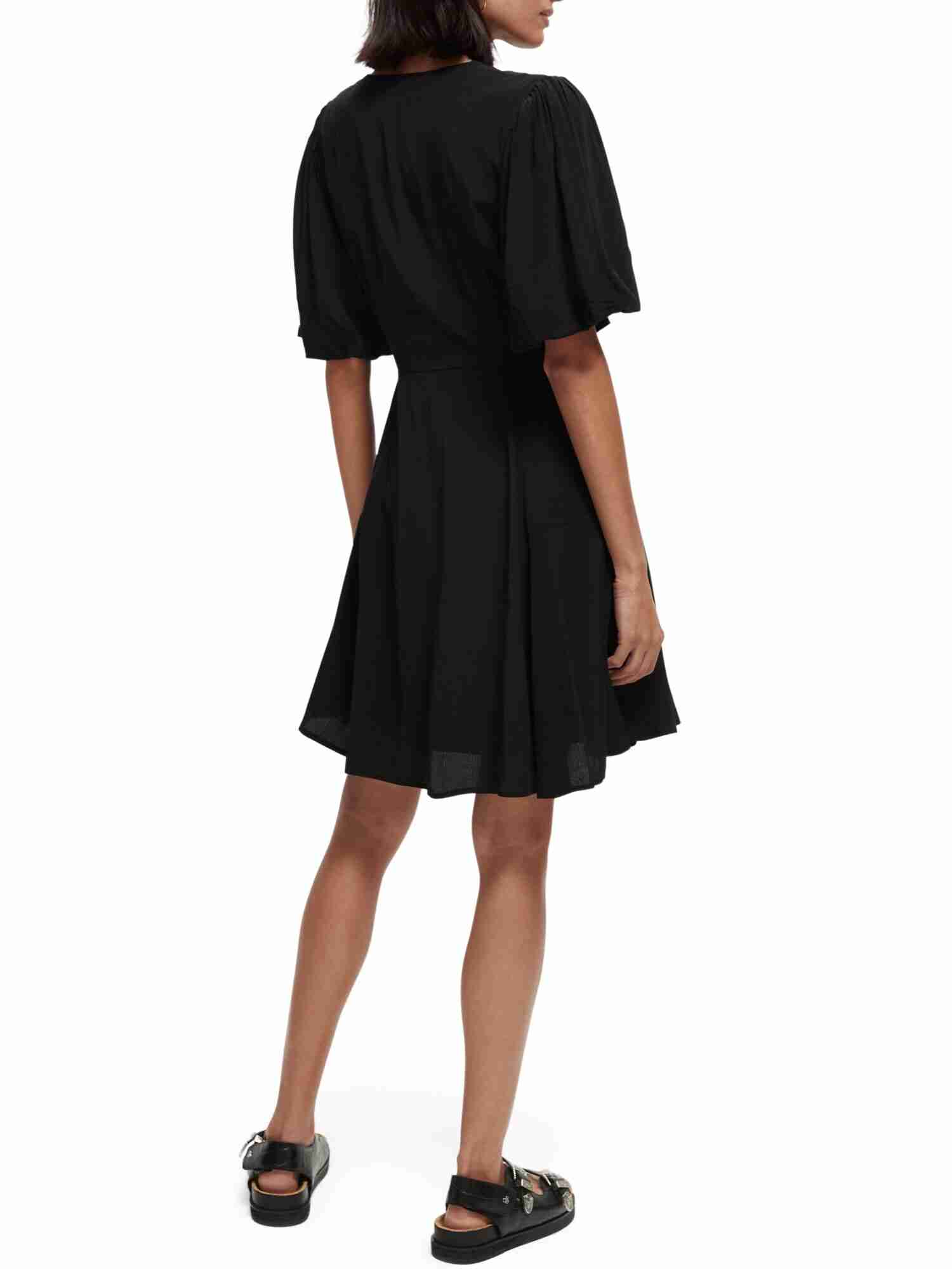 Scotch & Soda V-neck s/s flowy shirt dress