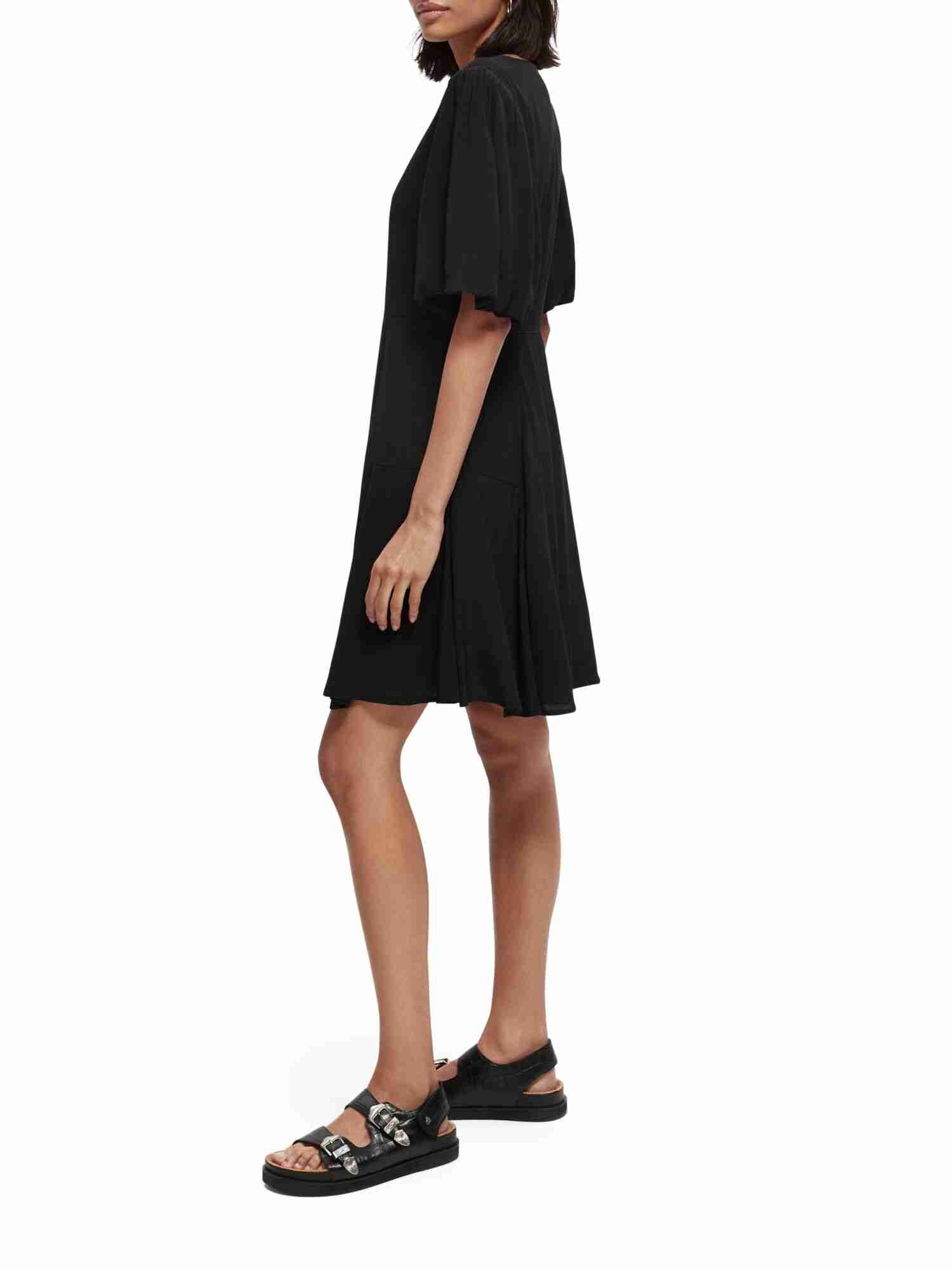 Scotch & Soda V-neck s/s flowy shirt dress