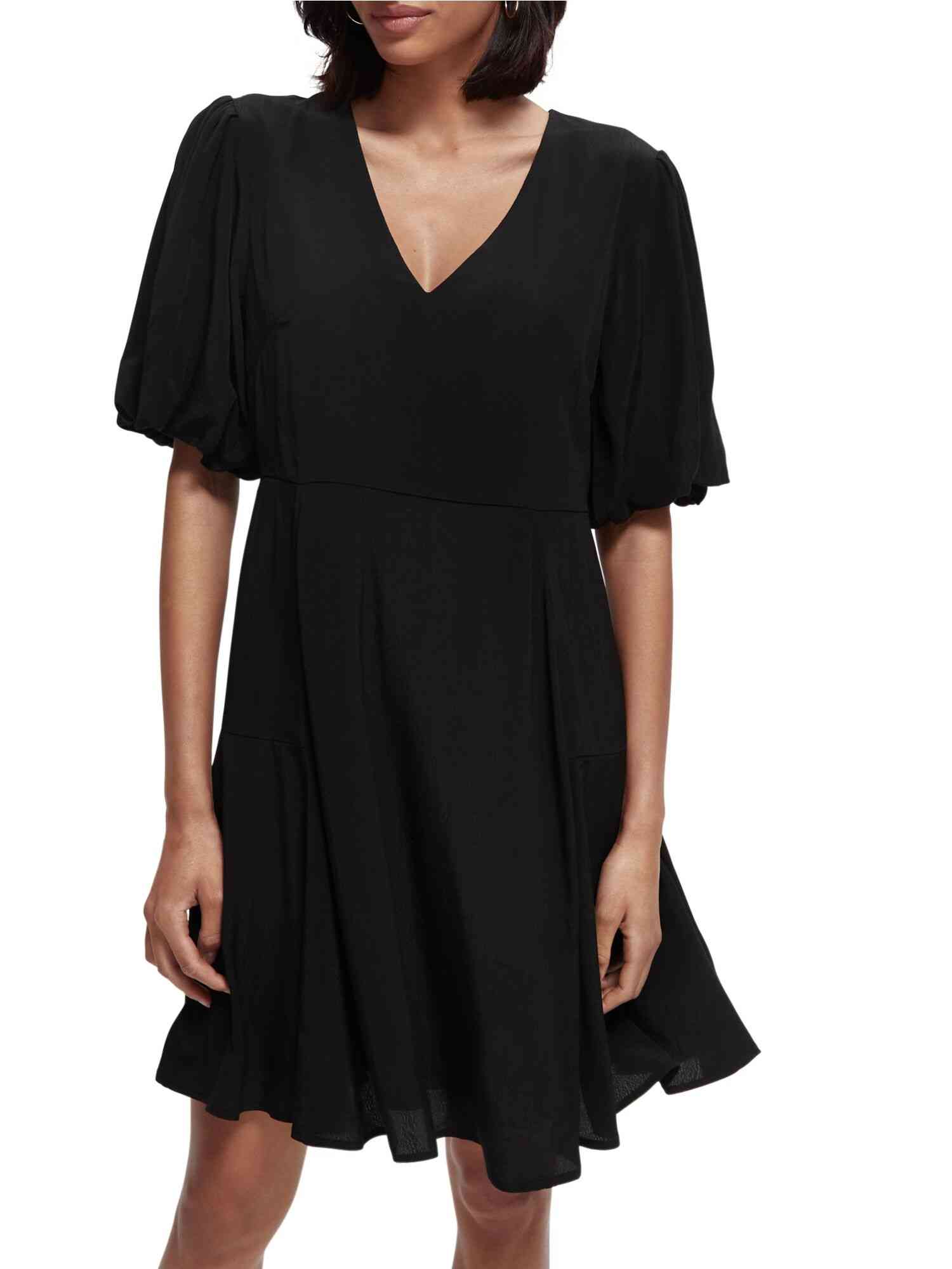 Scotch & Soda V-neck s/s flowy shirt dress