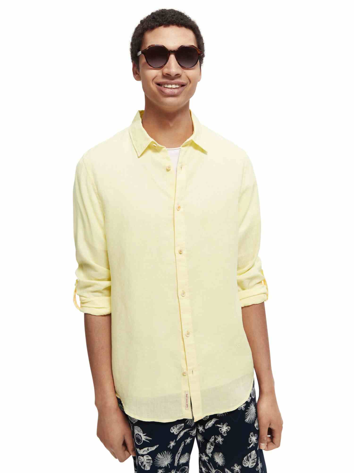 SCOTCH & SODA Regular Fit Linen Shirt