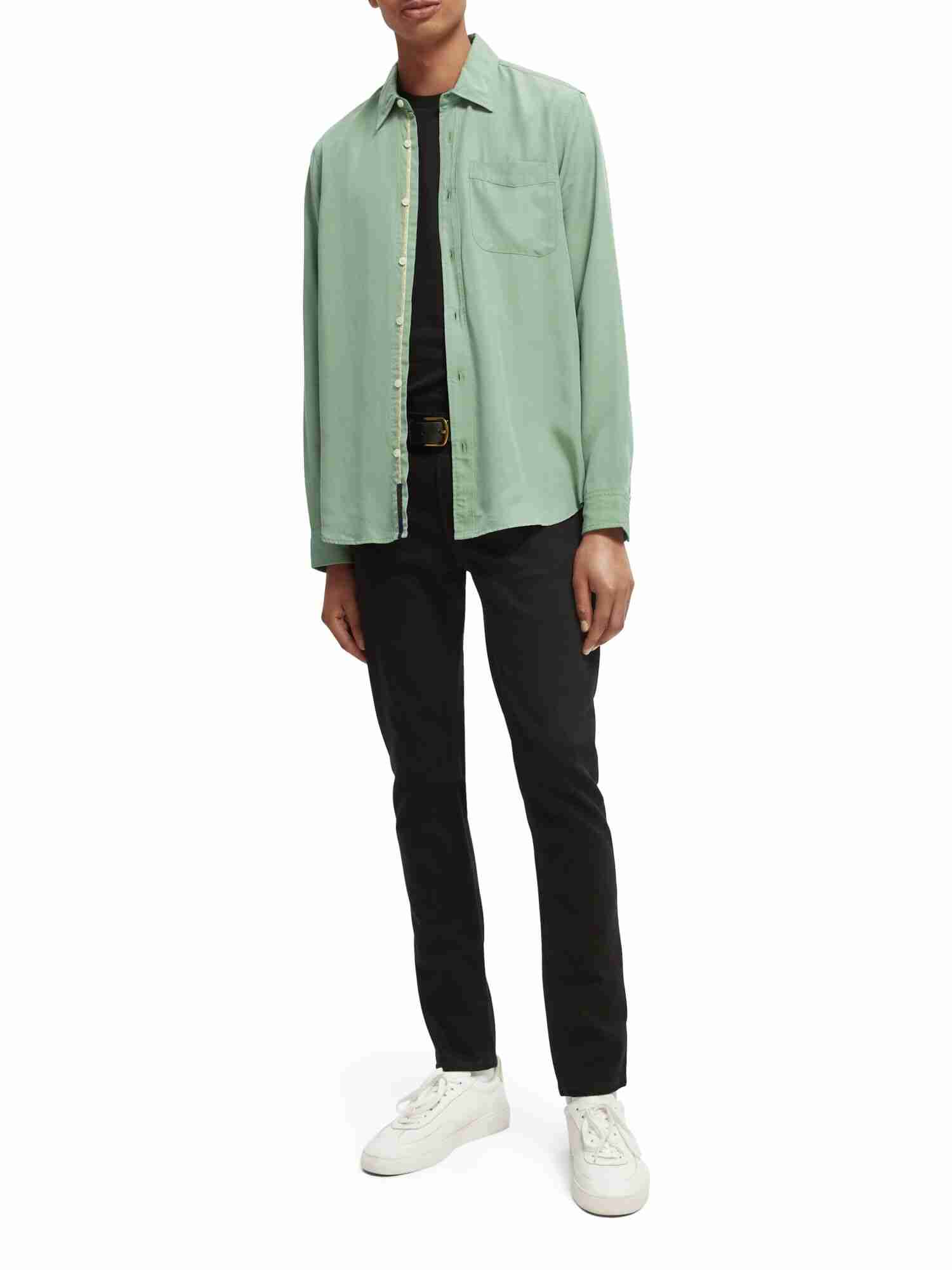 Scotch & Soda Essentials Skim in organic cotton – Stay Black