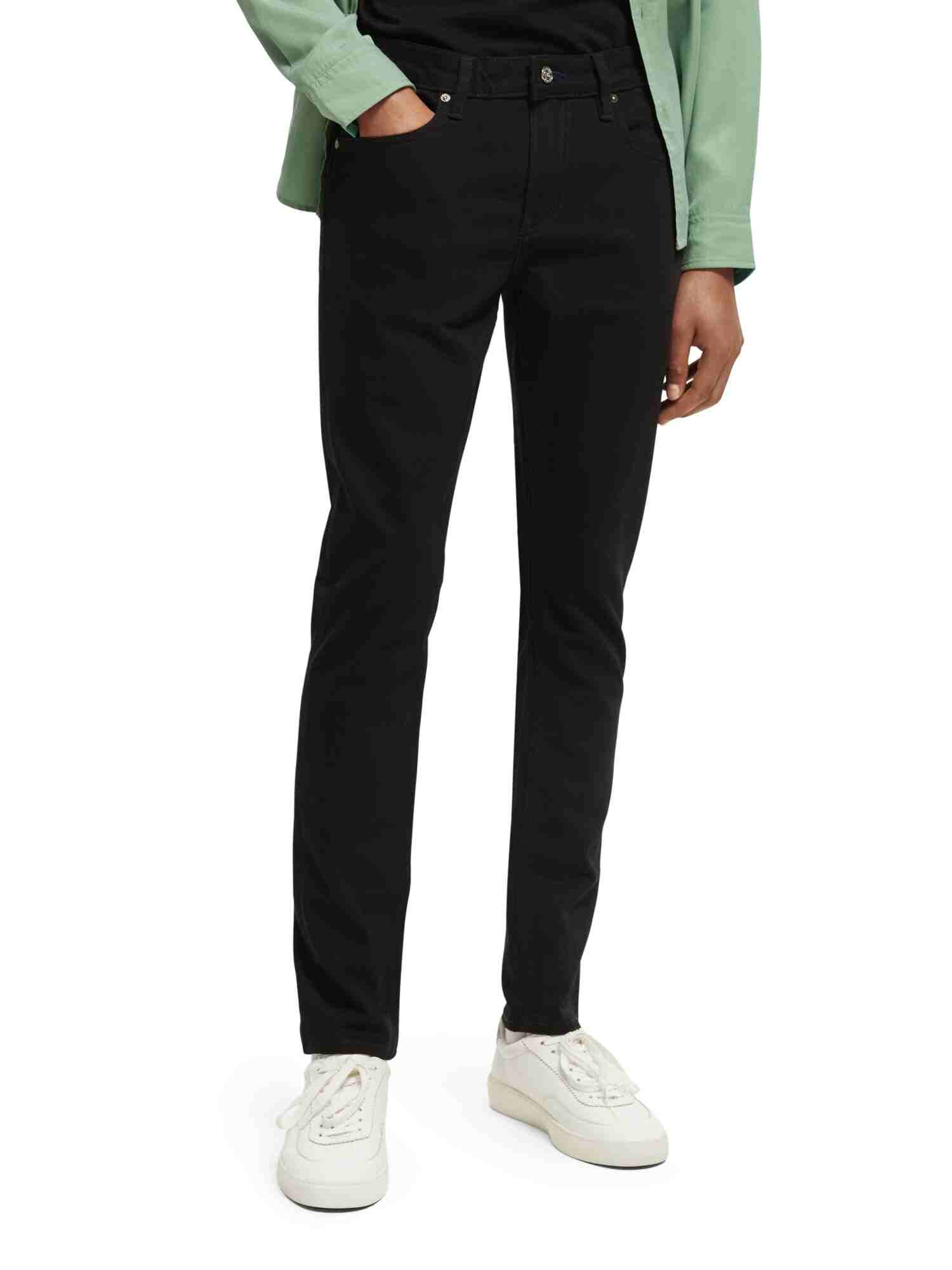 Scotch & Soda Essentials Skim in organic cotton – Stay Black