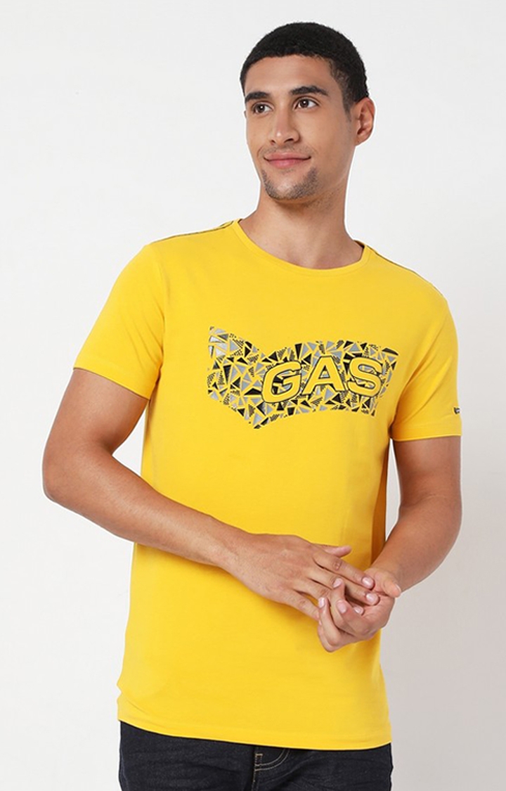 GAS | Scuba Tri Printed Slim Fit Crew-Neck T-shirt