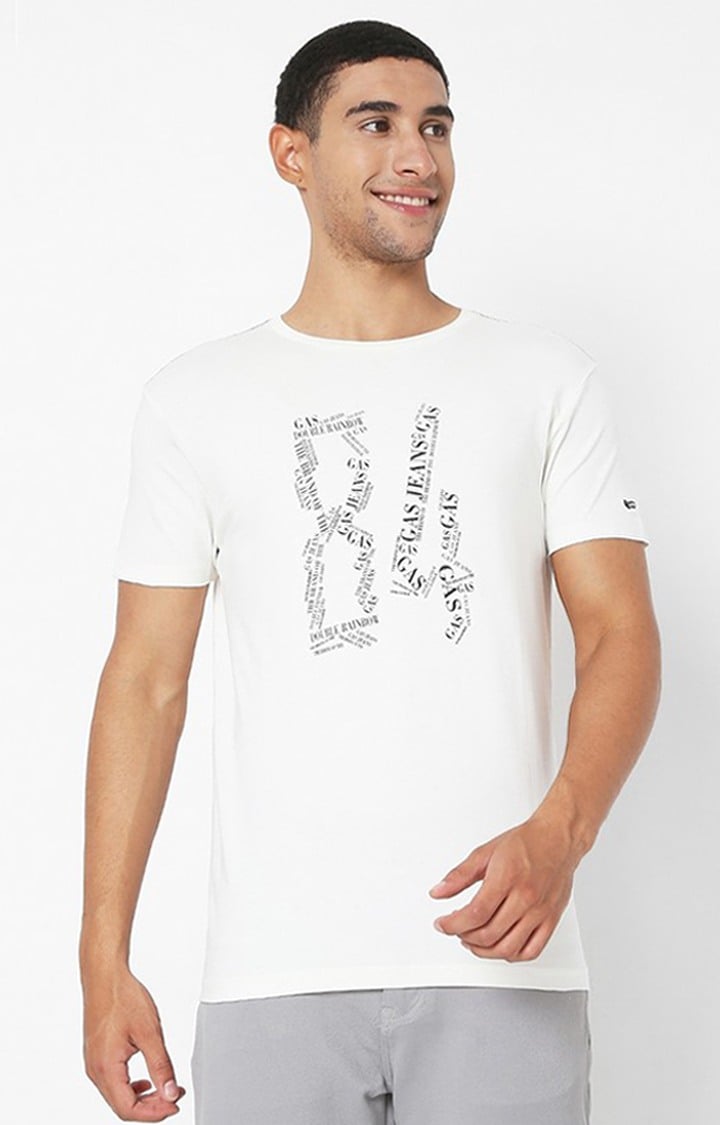 GAS | Cloud Dancer Slim Fit Crew-Neck T-shirt