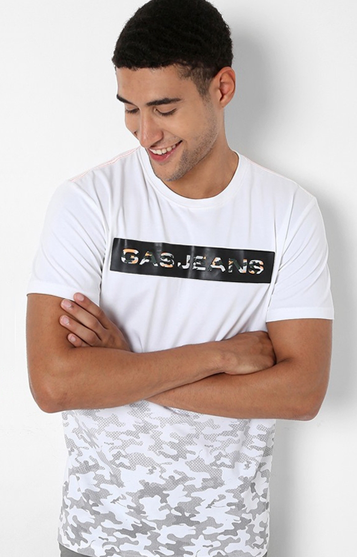 GAS | Scuba Ombre-Camo Slim Fit Crew-Neck T-shirt