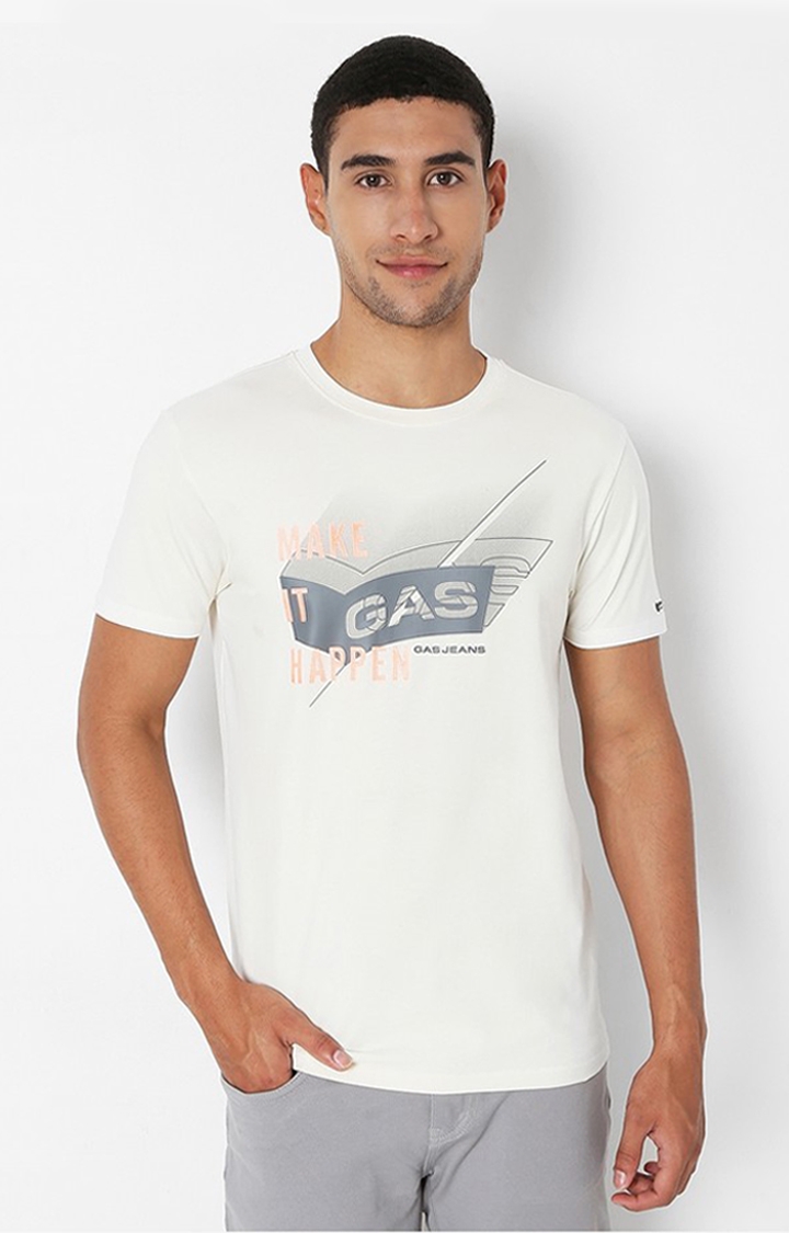 GAS | Scuba Printed Slim Fit Crew-Neck T-shirt