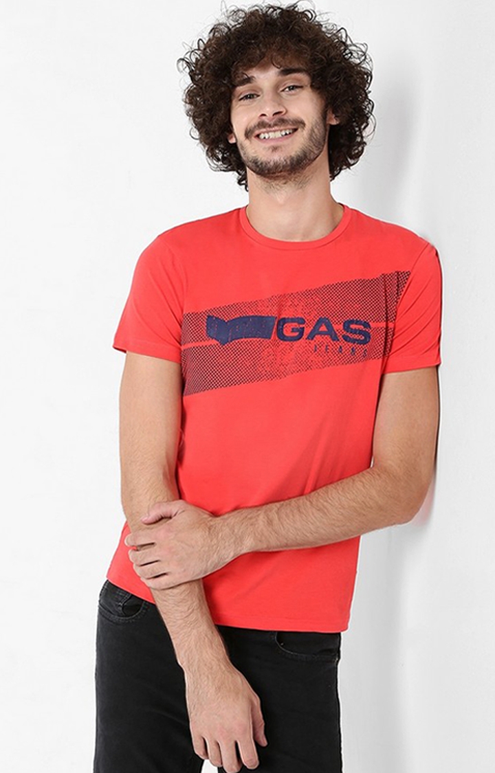 GAS | Scuba Logo Double Slim Fit Crew-Neck T-shirt