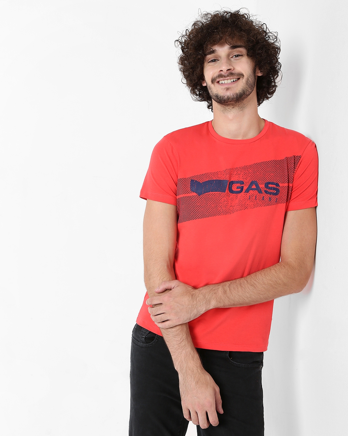 GAS | Scuba Logo Double Slim Fit Crew-Neck T-shirt