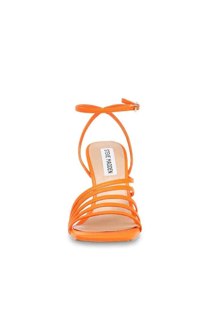 All In Orange Heel Sandals