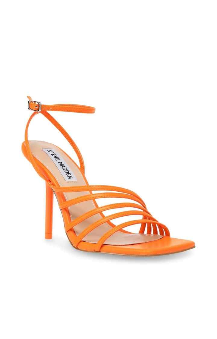 All In Orange Heel Sandals