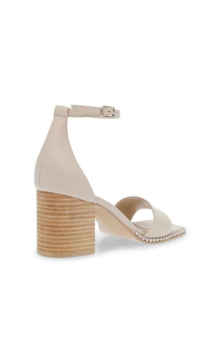 Aviation White Heel Sandals