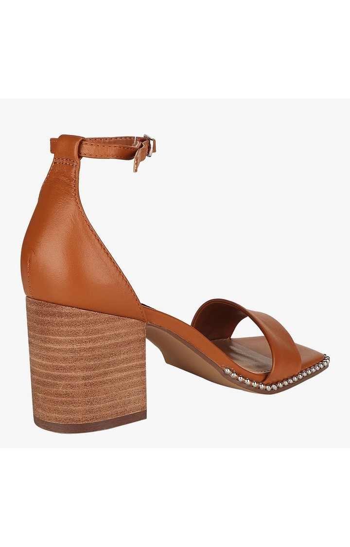 Aviation Brown Heel Sandals