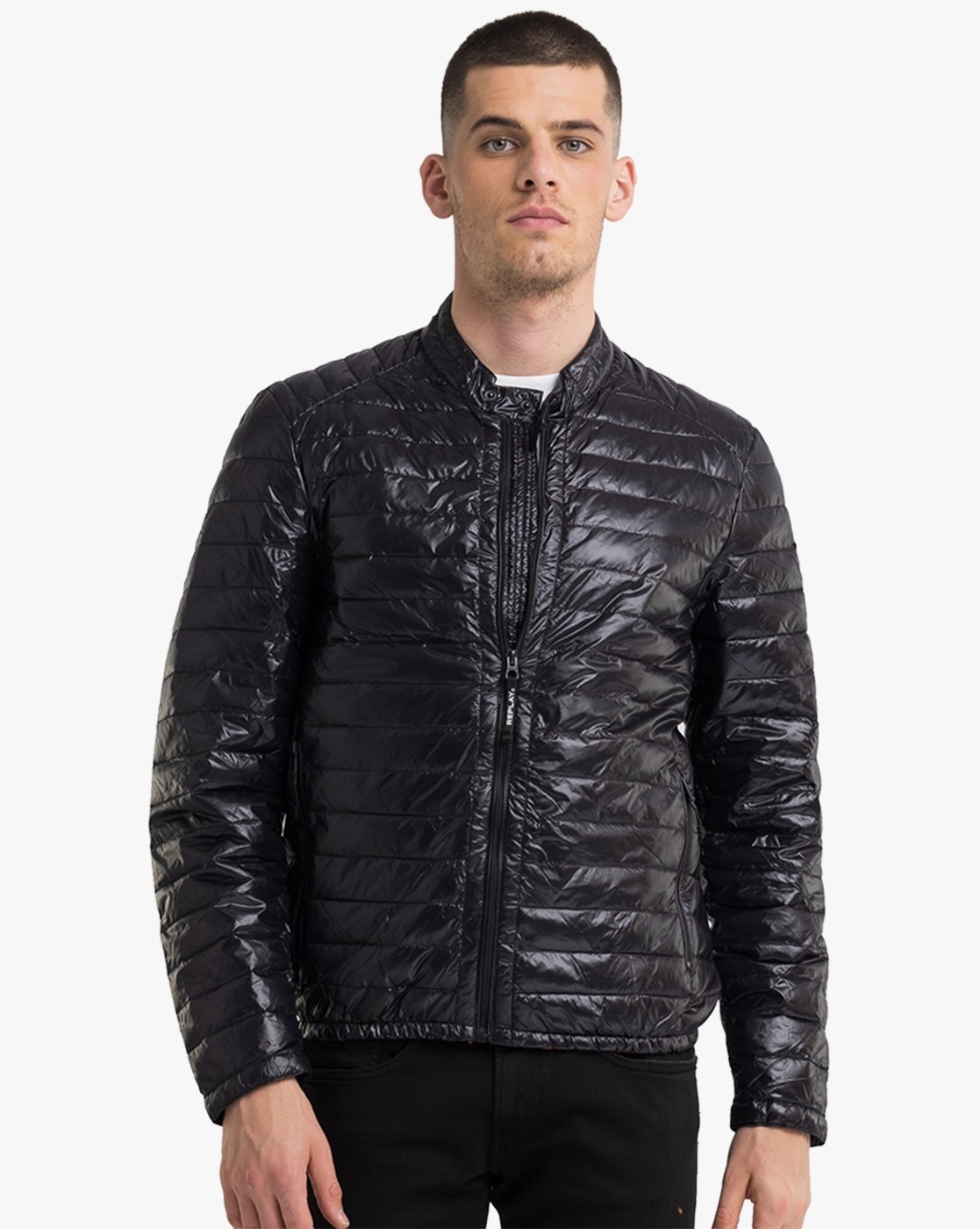 REPLAY | Black Polyester Western Jackets For Men 0