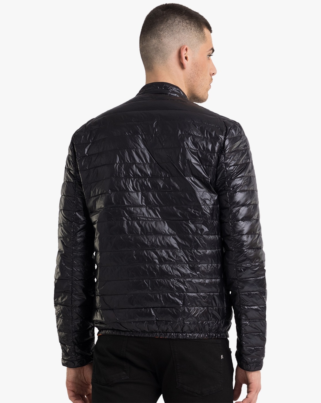 REPLAY | Black Polyester Western Jackets For Men 2
