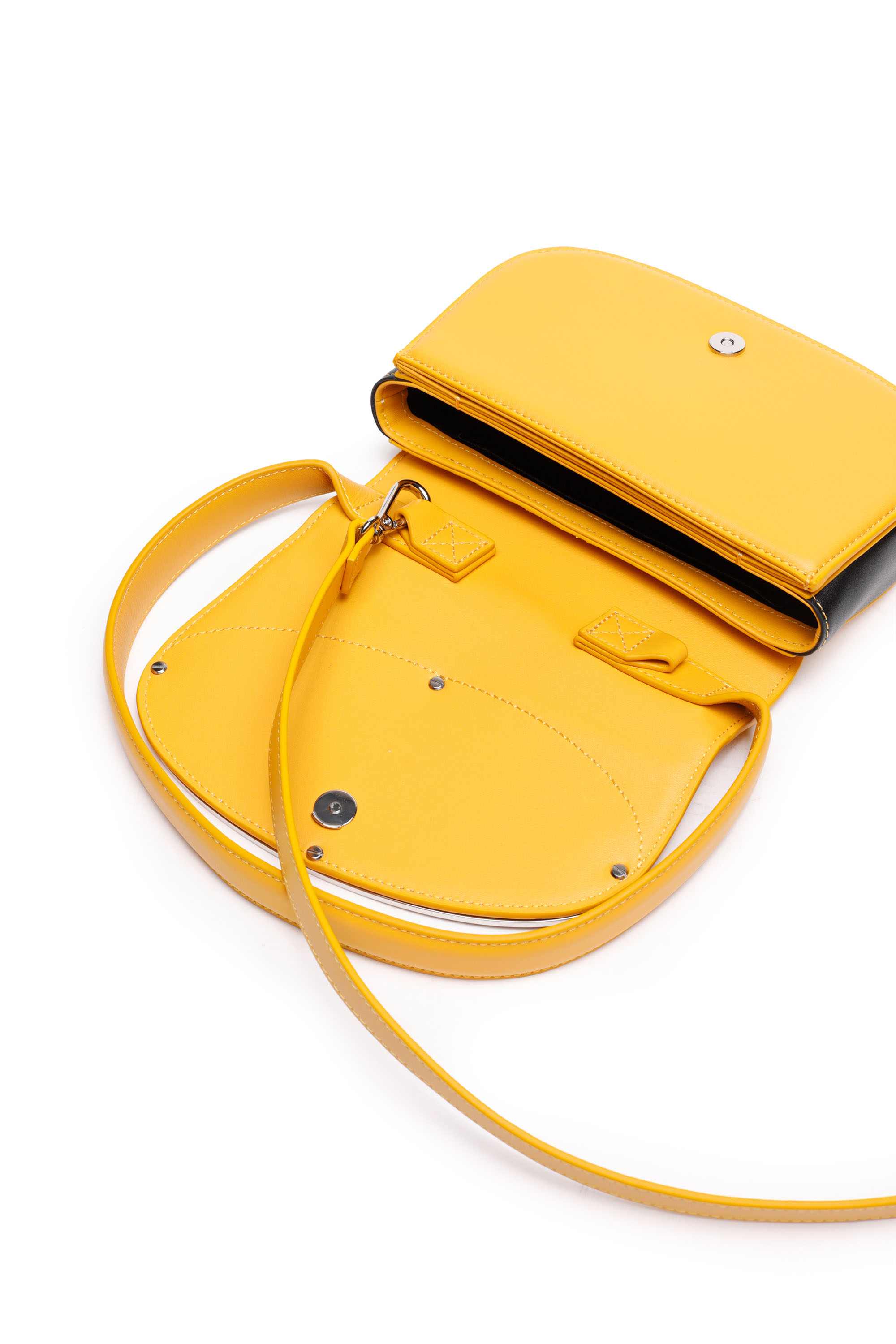 Yellow 1DR-Iconic shoulder bag in nappa leather