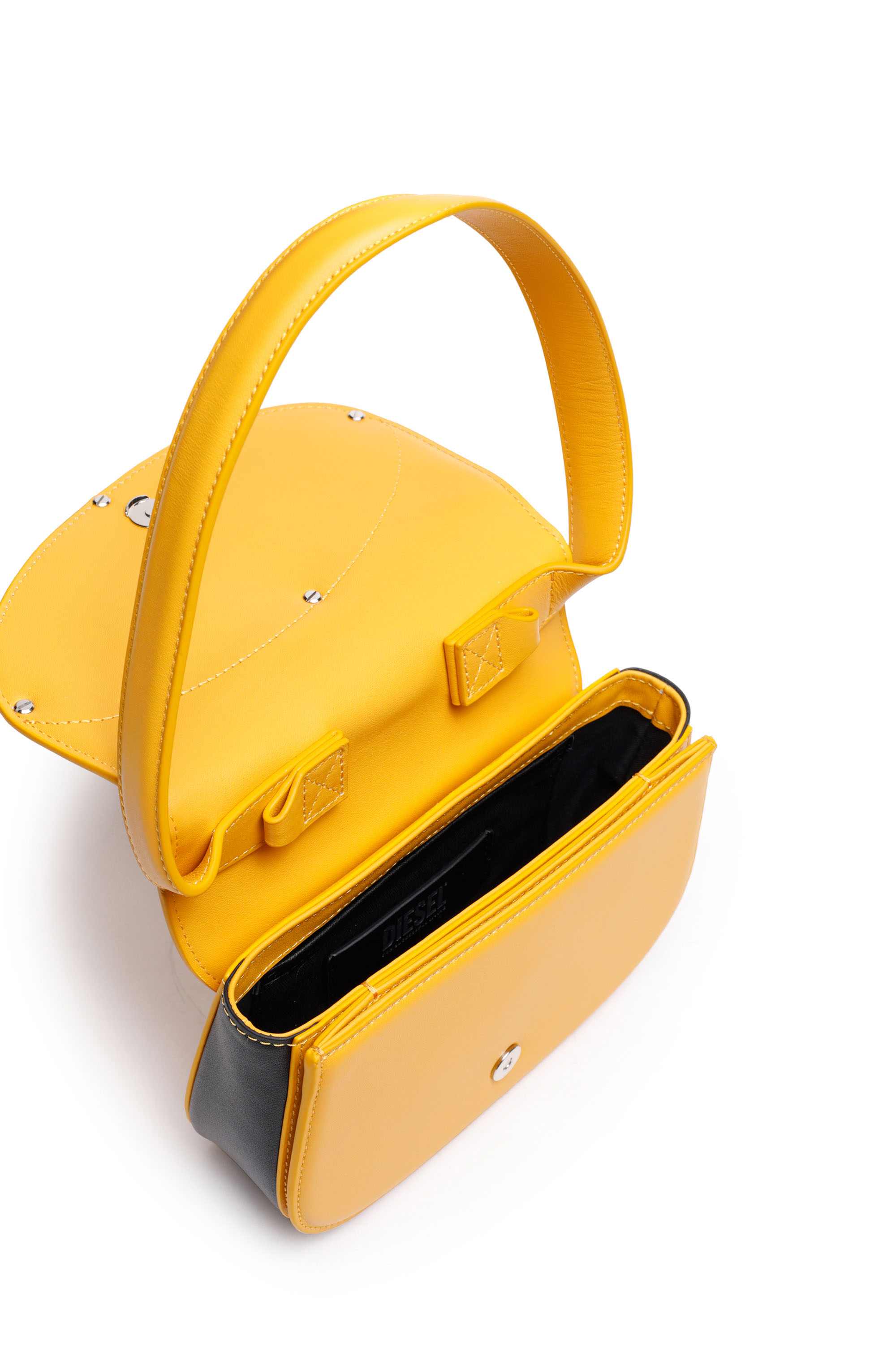 Yellow 1DR-Iconic shoulder bag in nappa leather
