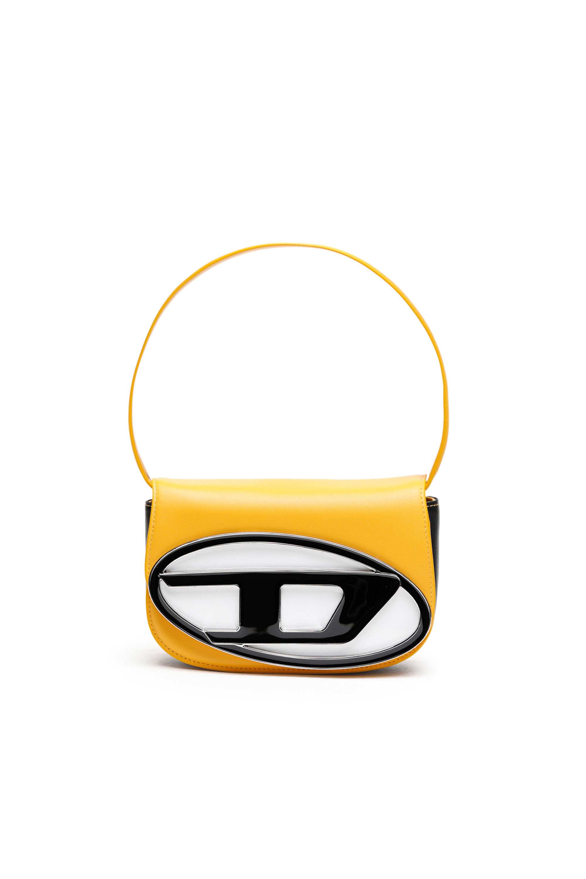 Yellow 1DR-Iconic shoulder bag in nappa leather