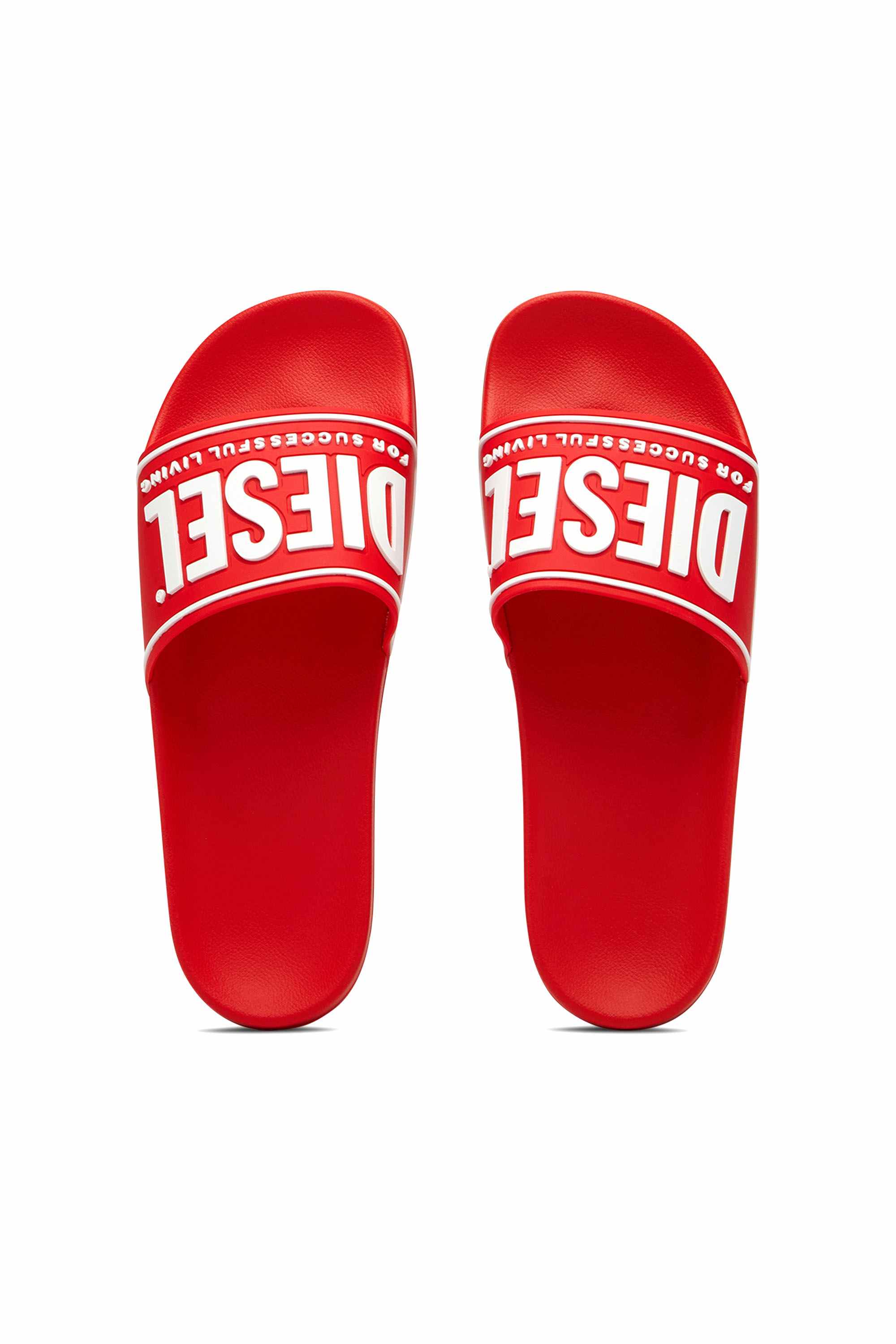 Red Sa-Mayemi-Pool slides with 3D logo