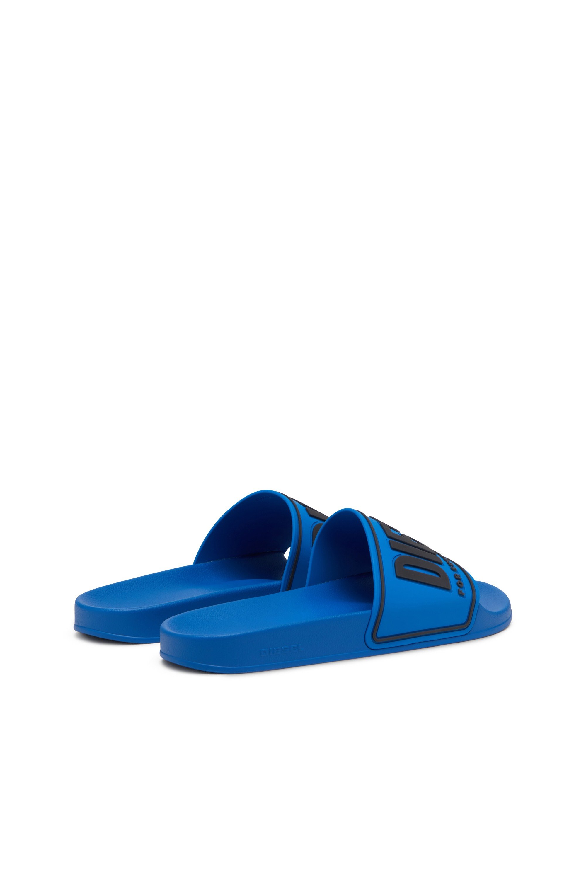 Blue Sa-Mayemi-Pool slides with 3D logo