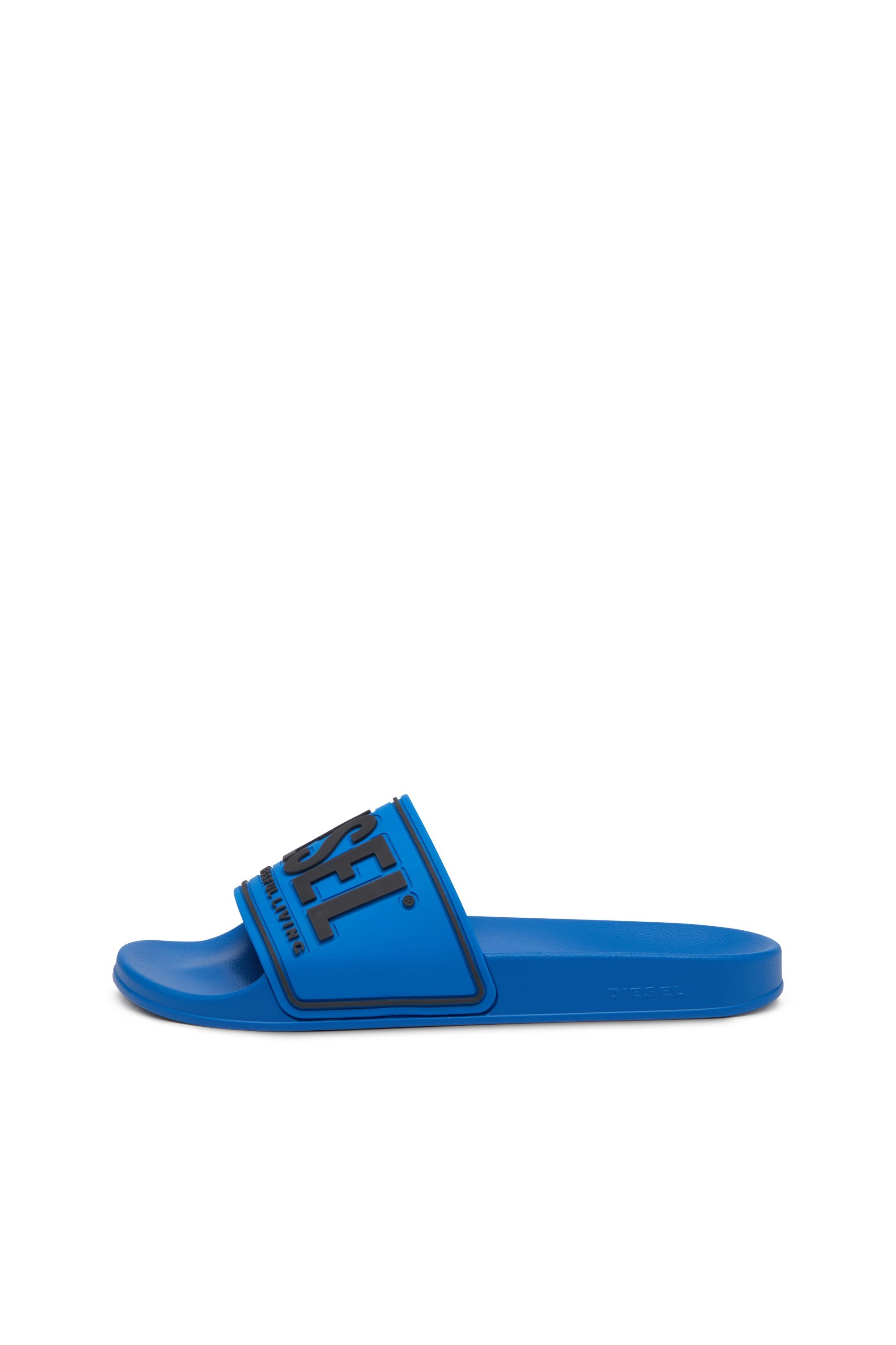 Blue Sa-Mayemi-Pool slides with 3D logo