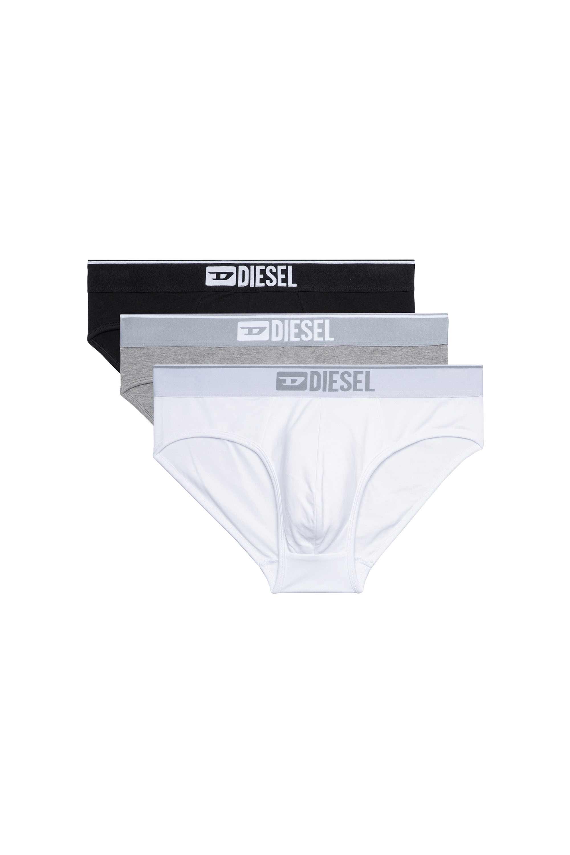 Multi Three-pack of plain logo briefs