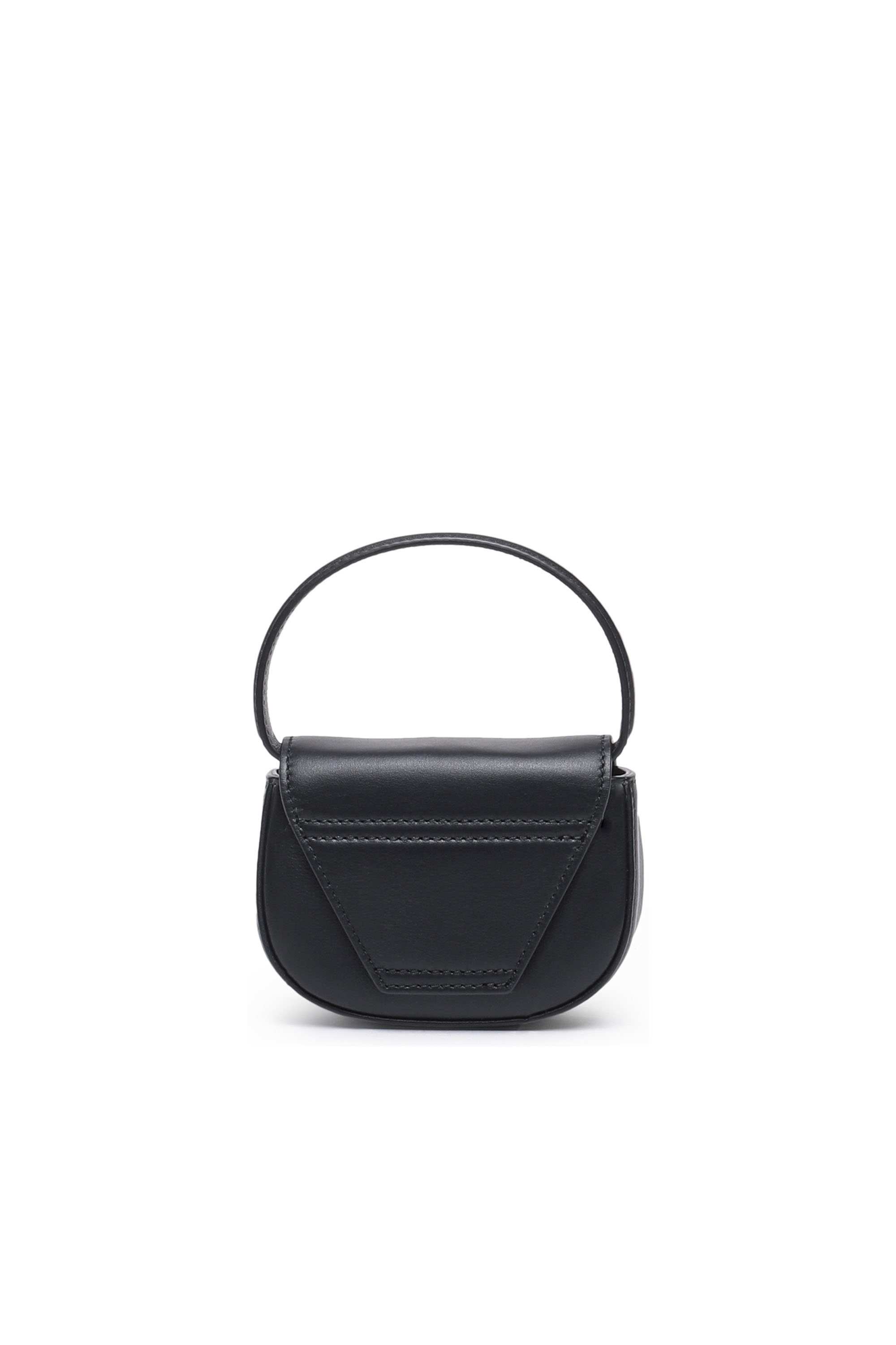 Black 1DR XS-Iconic mini bag with D logo plaque