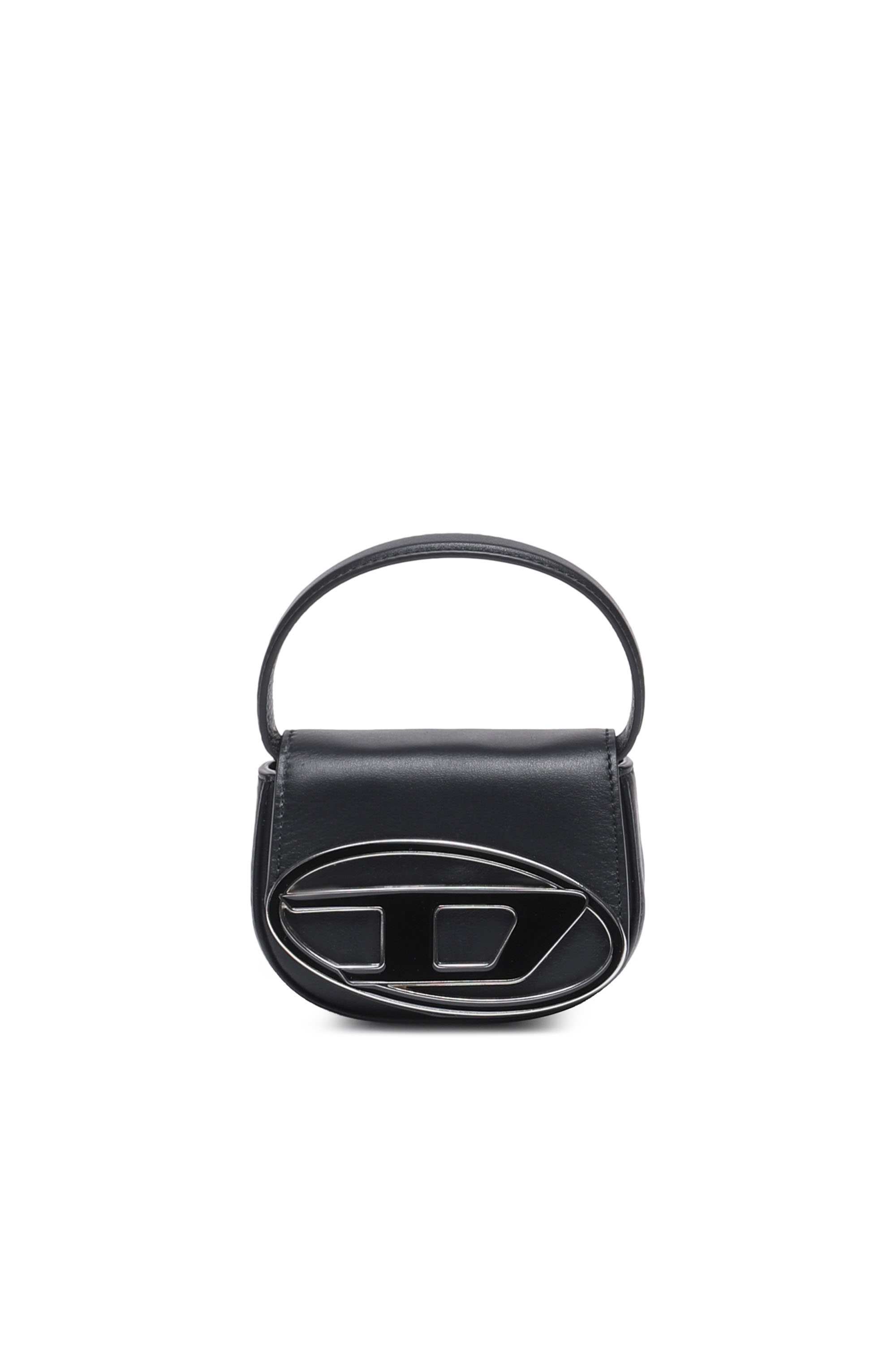 Black 1DR XS-Iconic mini bag with D logo plaque