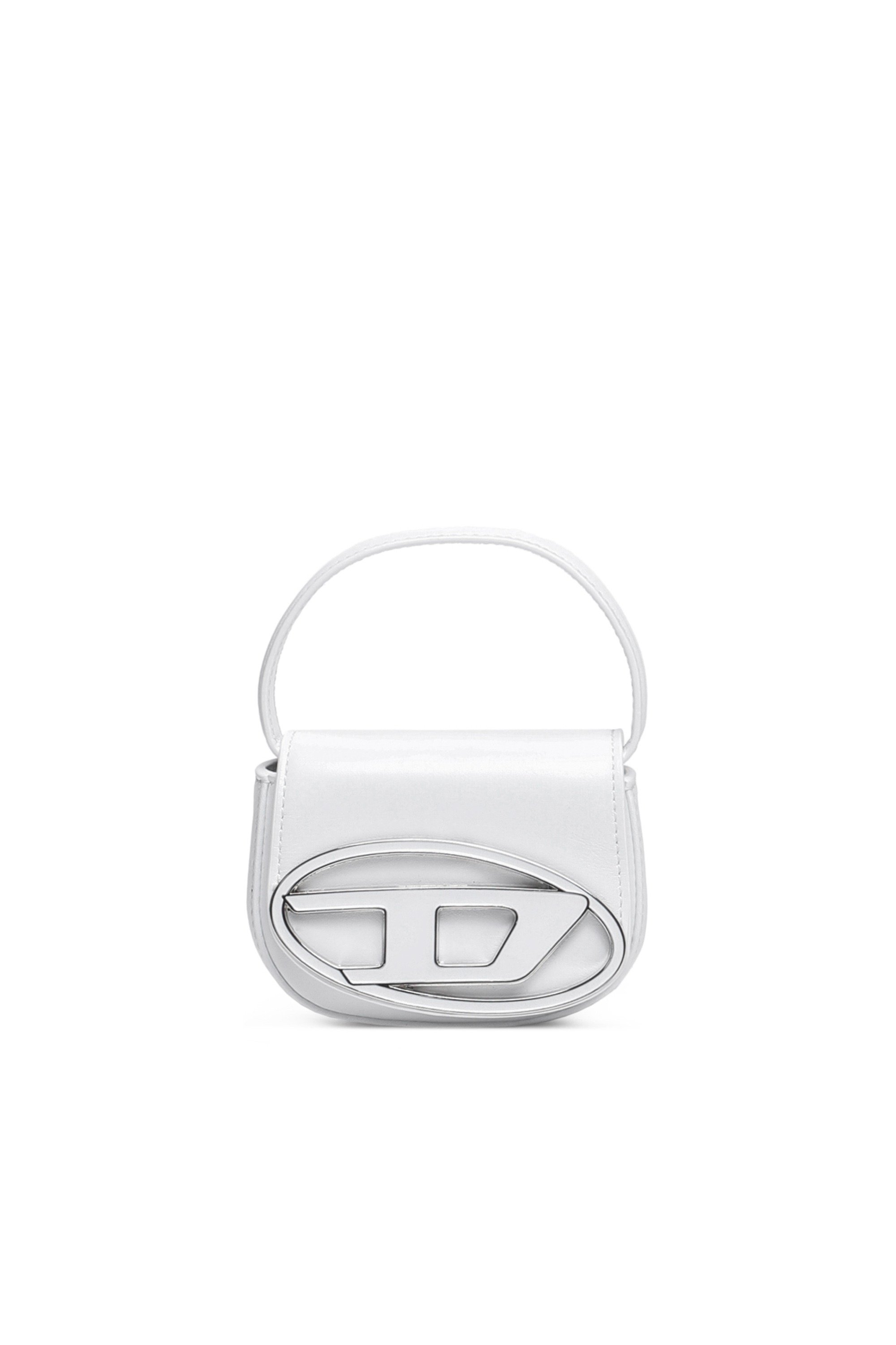 White 1DR XS-Iconic mini bag with D logo plaque