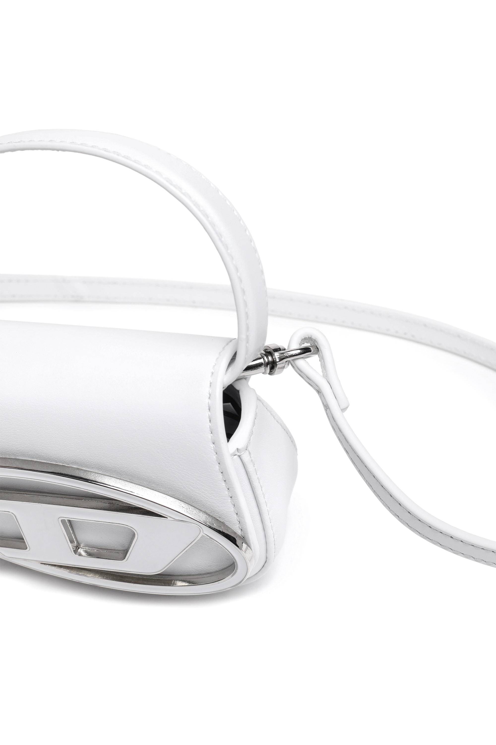 White 1DR XS-Iconic mini bag with D logo plaque