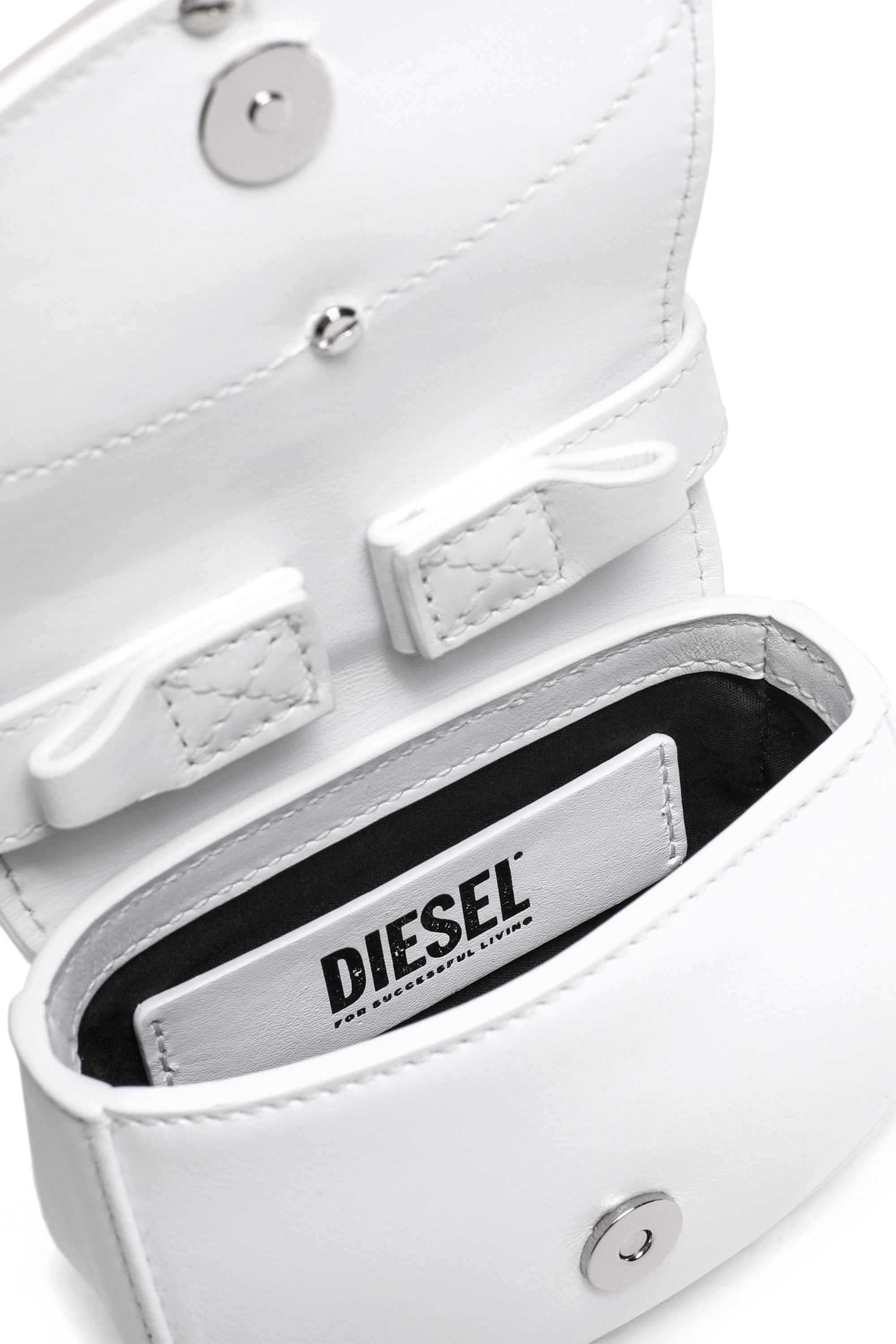 White 1DR XS-Iconic mini bag with D logo plaque