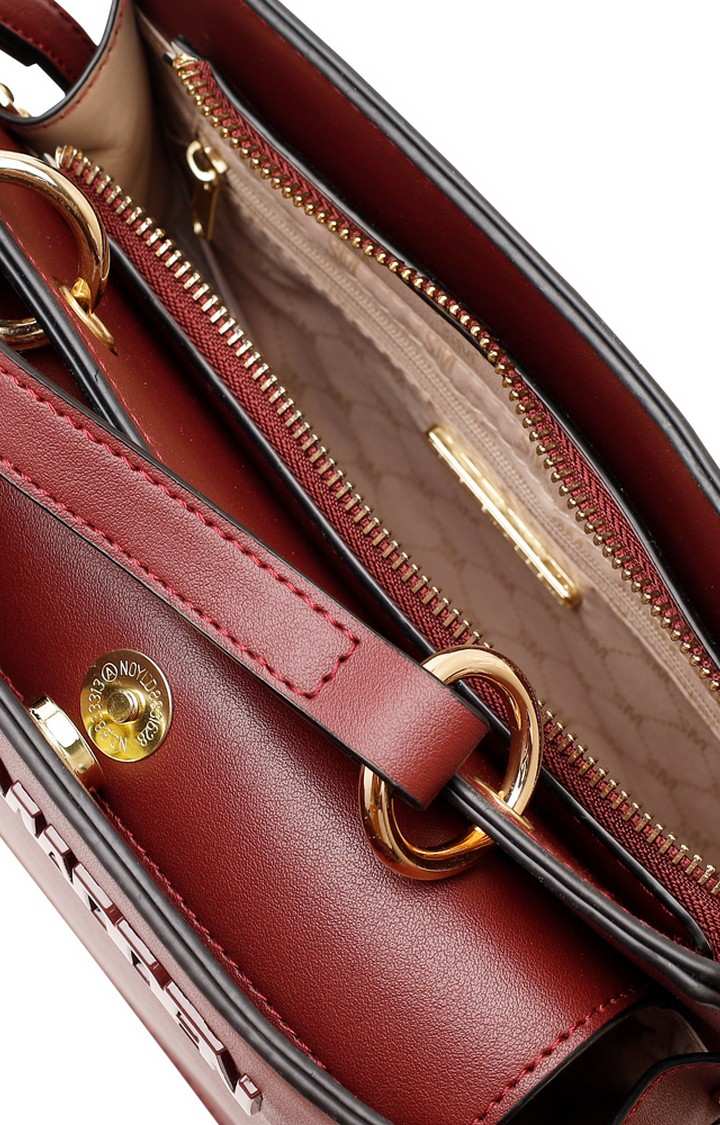 Bevelyn Burgundy Handbags