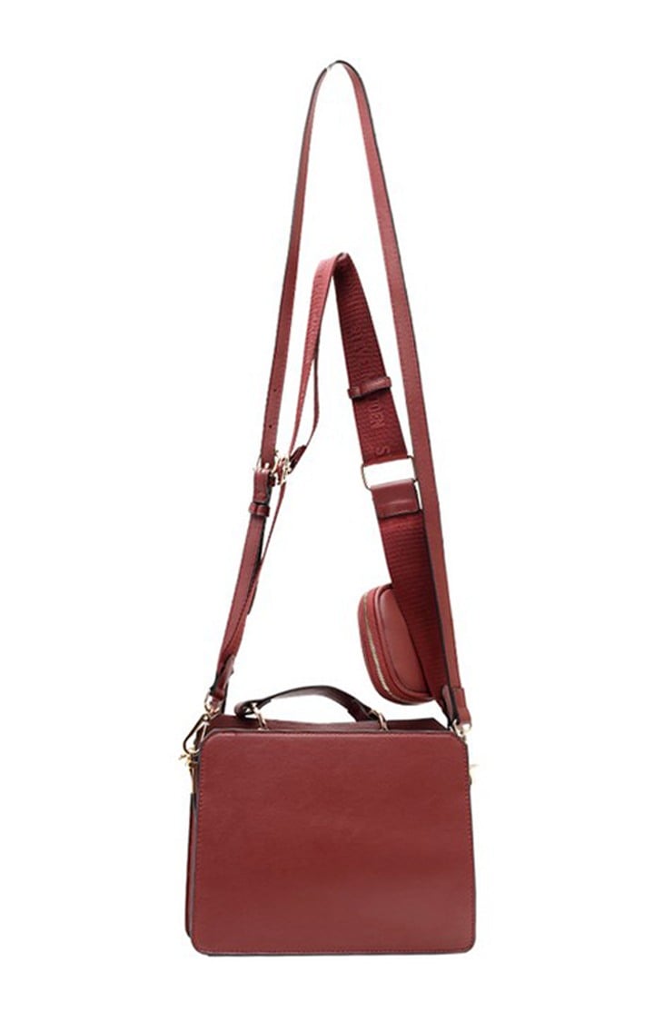 Bevelyn Burgundy Handbags