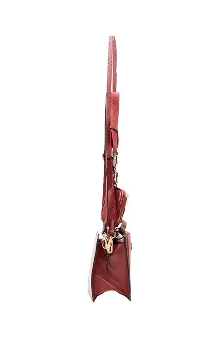 Bevelyn Burgundy Handbags